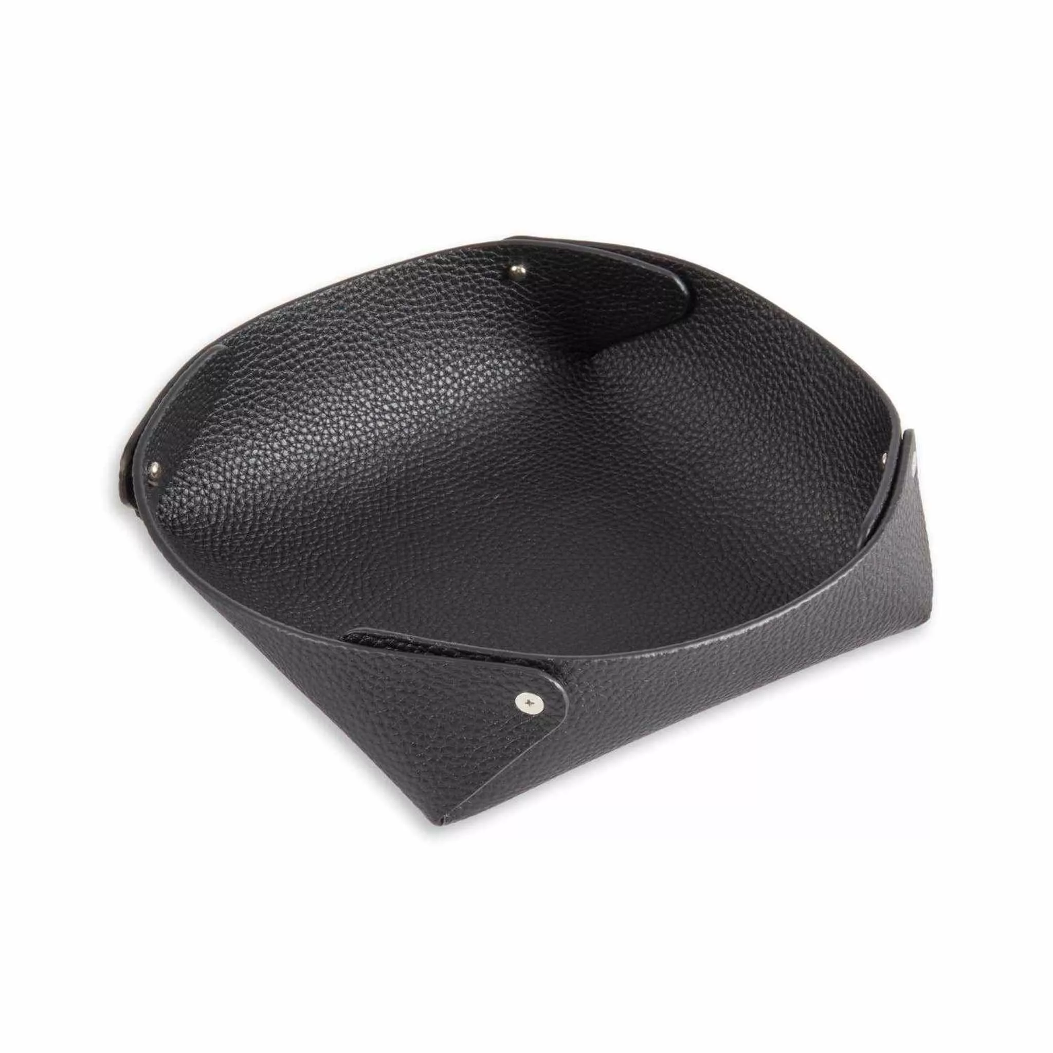 Luxe Leather Valet Tray – Pebbled Finish