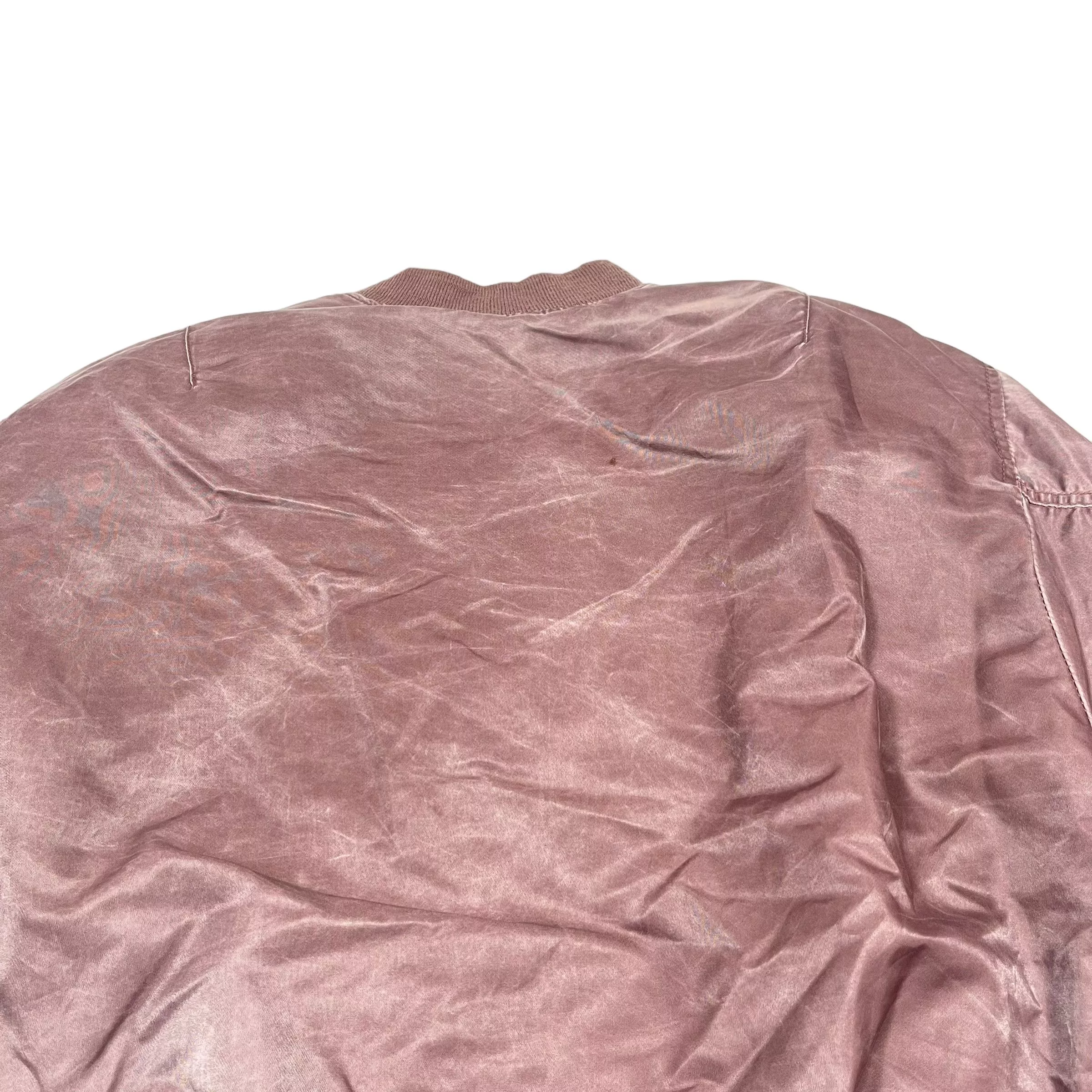 Converse Bombers Converse × Vintage Vintage 1990s Converse Nylon Washed Bomber Jacket Red