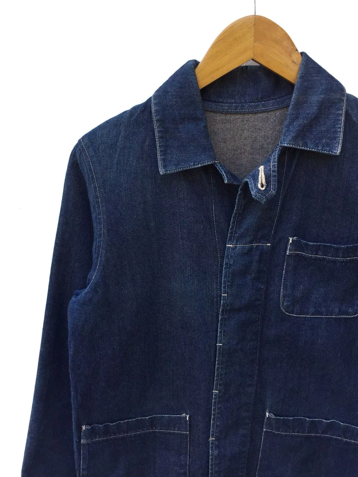 Indigo Denim Jackets Indigo Japanese Brand Expressive Denim Workers Jacket Kapital Style Blue Vintage