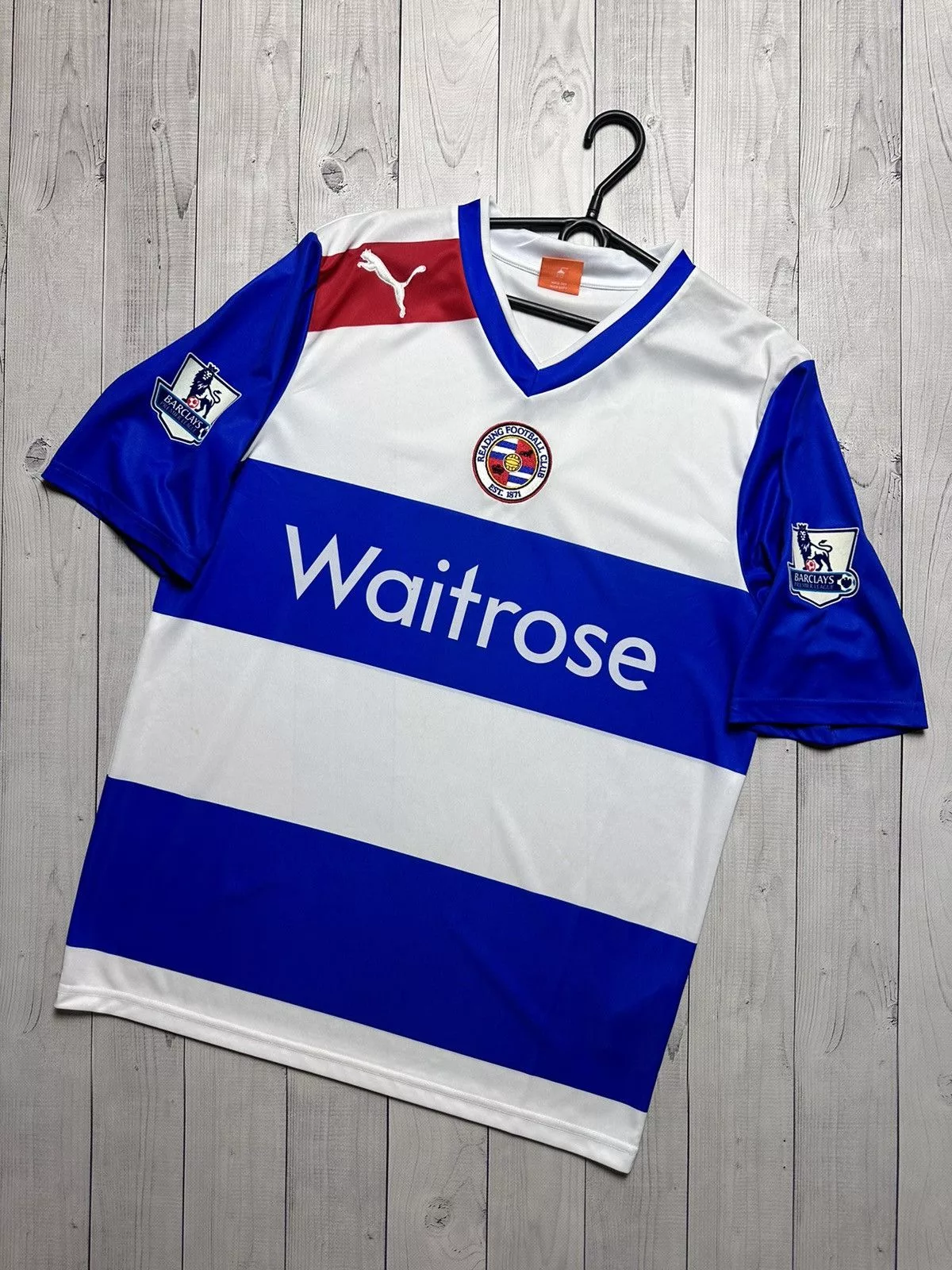 Puma Jerseys Puma × Vintage Vintage puma Reading soccer jersey size L striped Multi