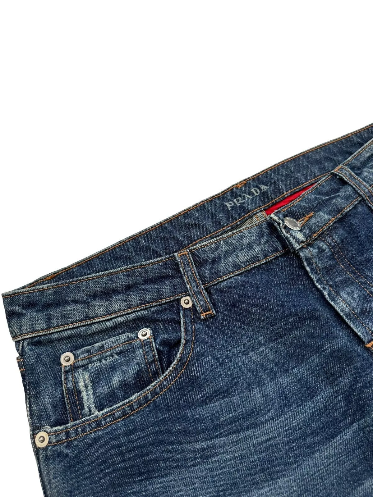 Prada Denim Prada Straight Fit Denim Blue Jean