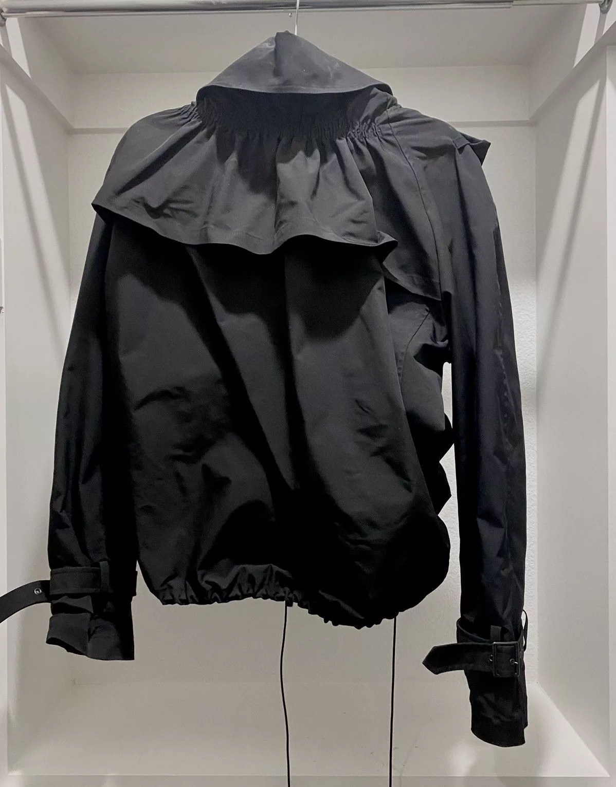 Comme des Garcons Jackets Comme des Garcons × Junya Watanabe Junya Watanabe Button down cinched jacket Black