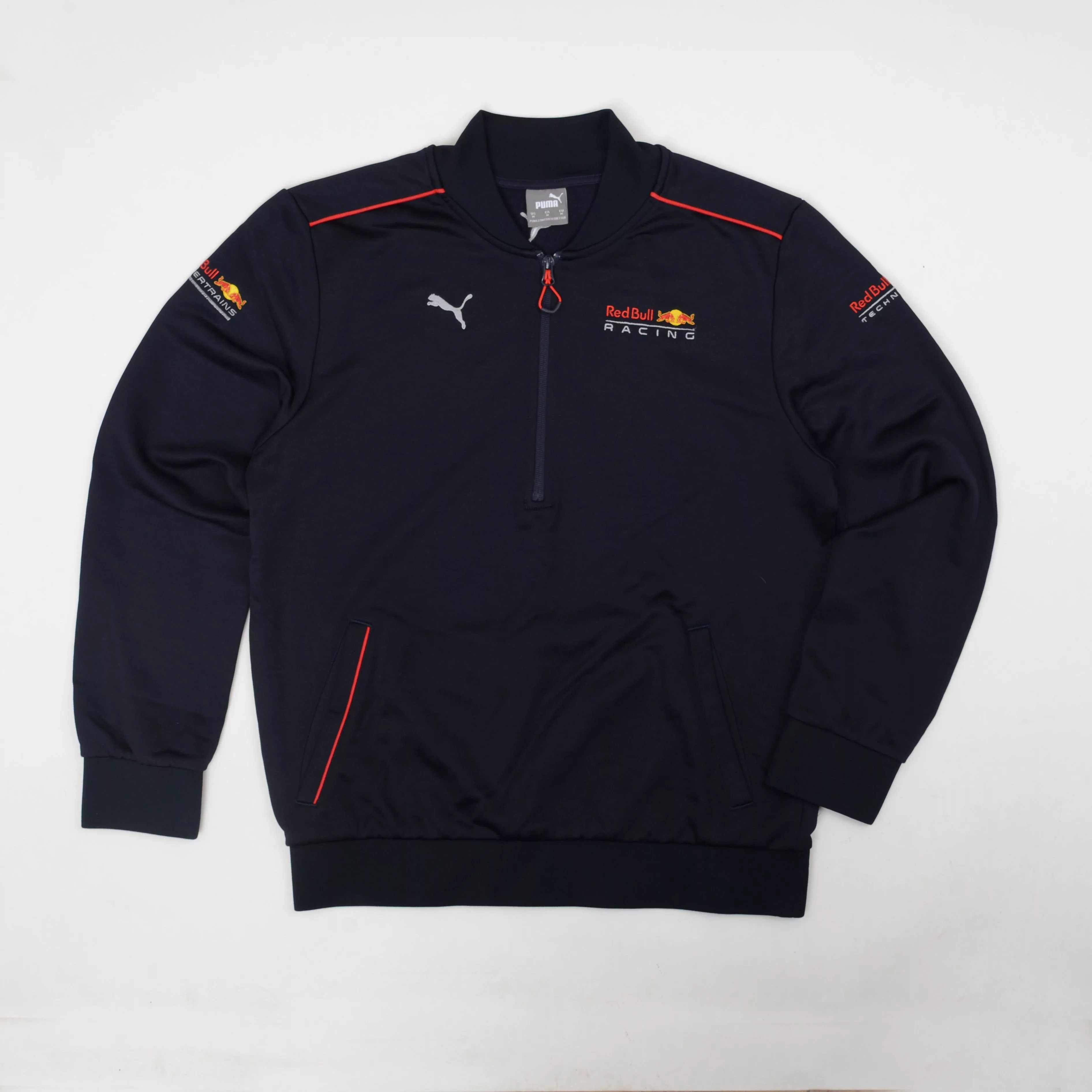 Formula 1 Light Jackets Formula 1 × Puma × Red Bull Puma Red Bull F1 Formula One Team Racing Half Zip Jacket M Blue