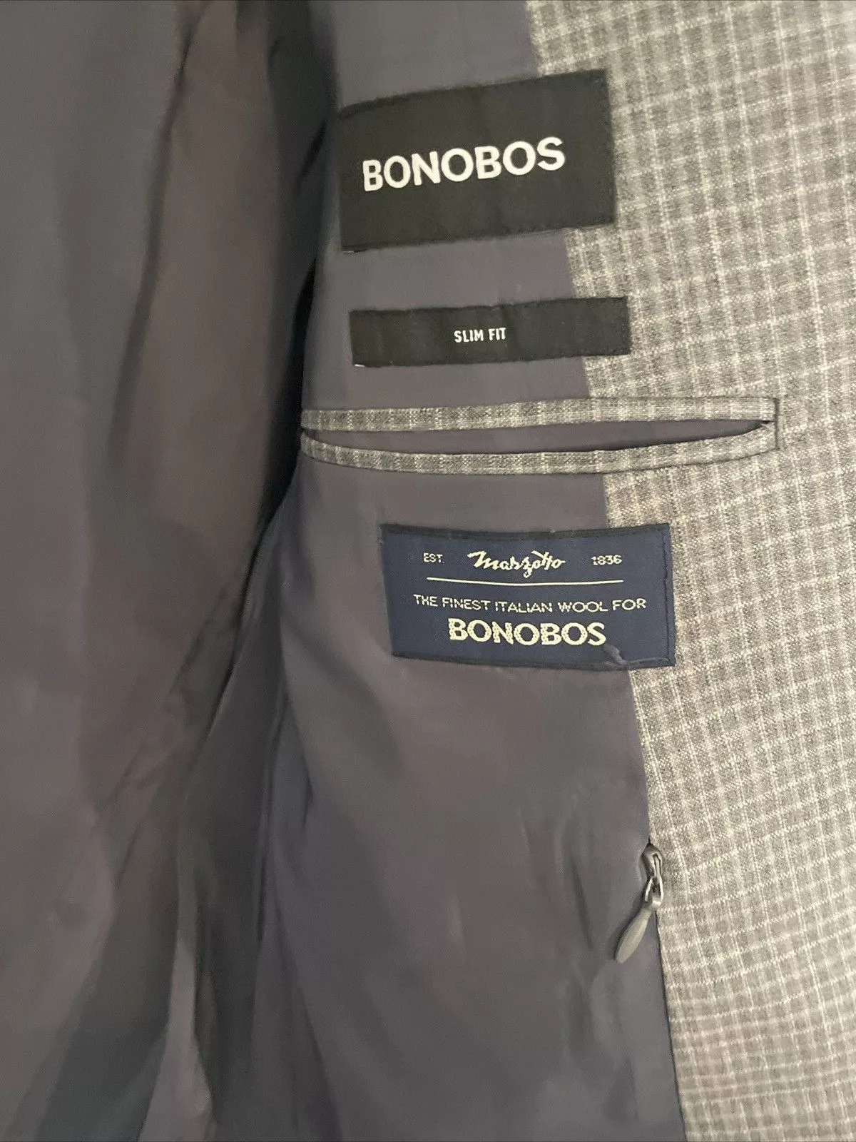 Bonobos Blazers Bonobos Suit Jacket Blazer Gray