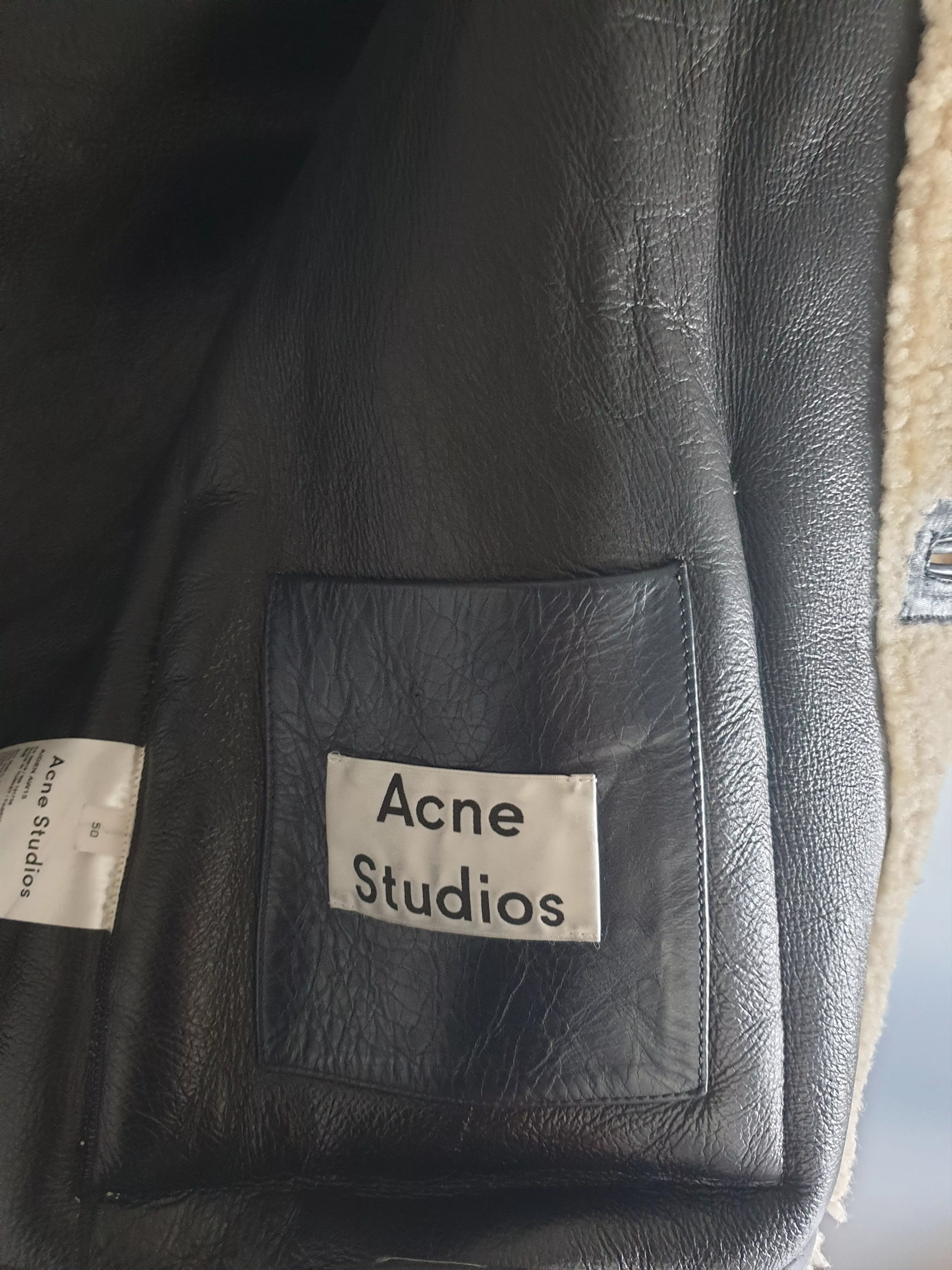 Acne Studios Heavy Coats Acne Studios Shearling AIden Size 50 Gray