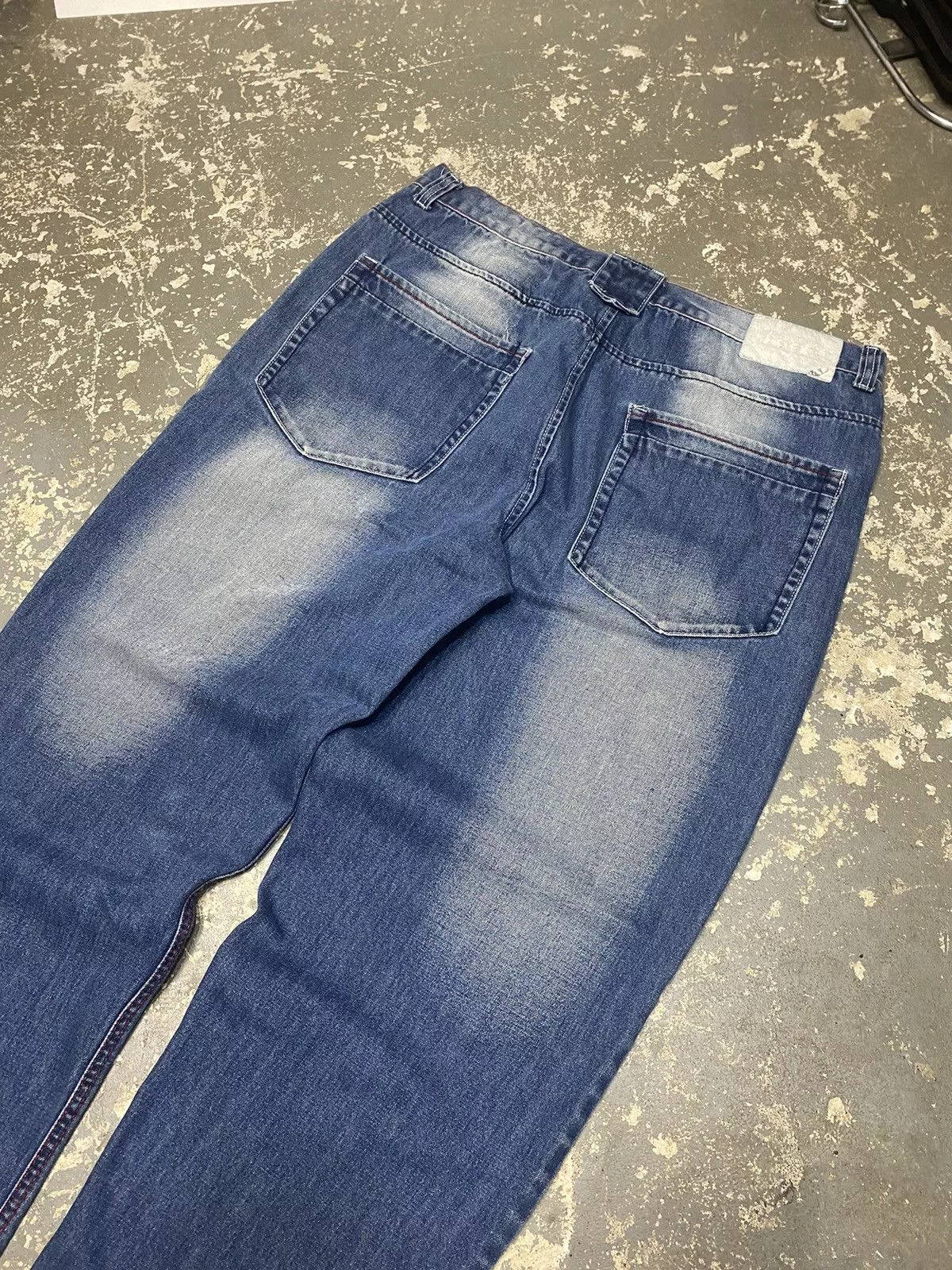 JNCO Denim JNCO × Southpole × Vintage Vintage Akademiks Embroidered Baggy Denim Jean Pants Blue