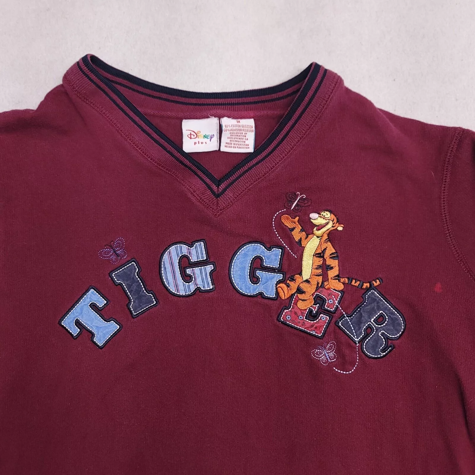 Disney Jackets Disney Tigger Casual Pullover Sweatshirt Womens Size 1X Red