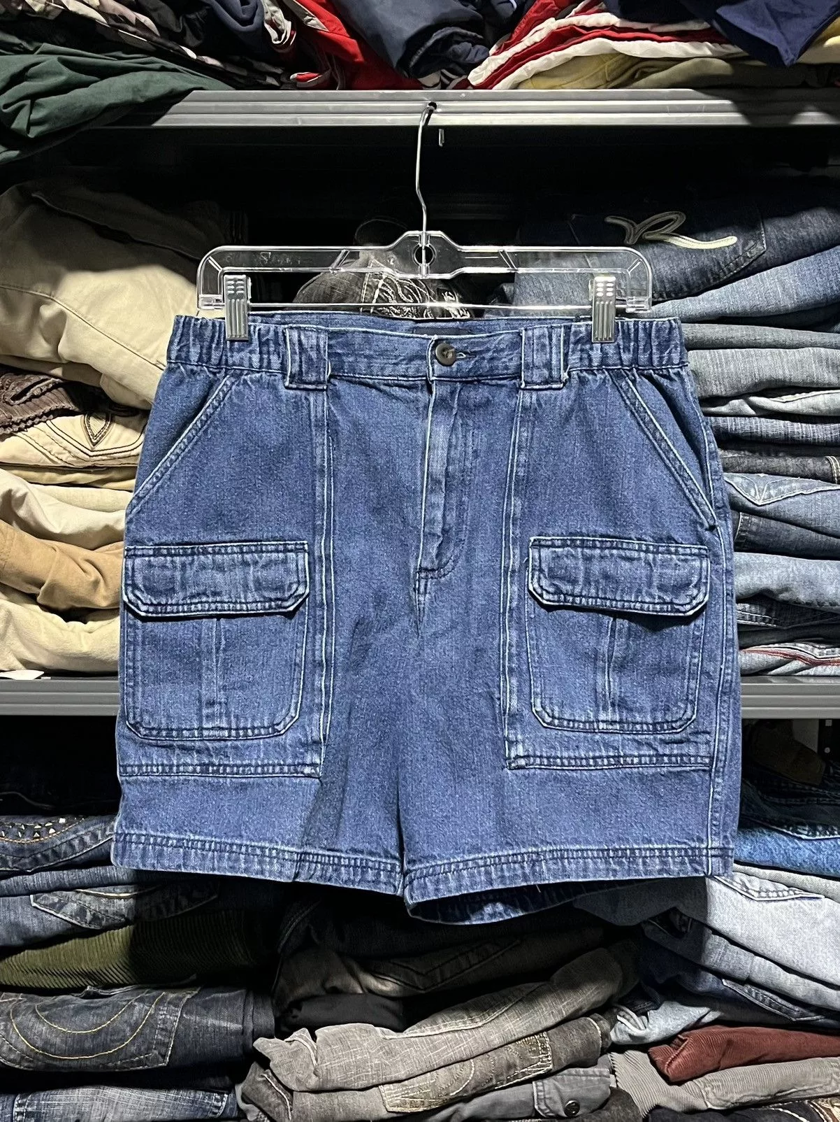 Carhartt Shorts Carhartt × Vintage Crazy Y2K Carhartt Style Cargo Jorts Utility Skater Shorts Blue Streetwear
