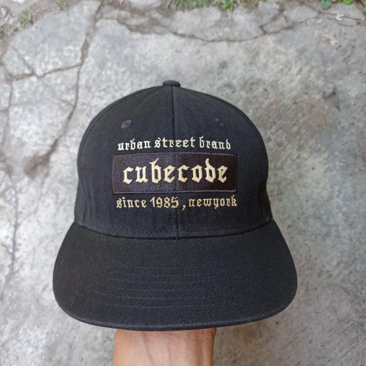 Hypebeast Hats Hypebeast Sick cubecode snapback hat Black
