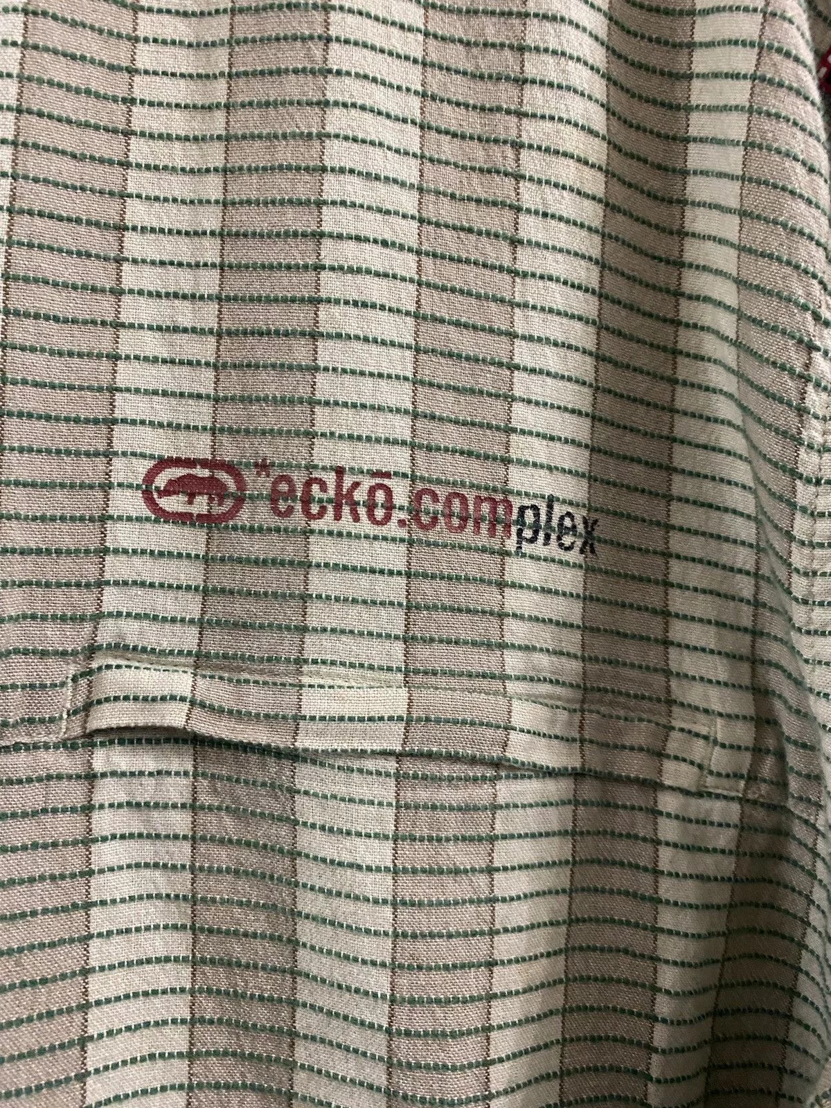 Ecko Unltd. Shirts Button Ups Ecko Unltd. Ecko.Complex Streewear Multi Pocket Shirt Brown Vintage