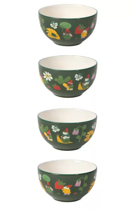 Gnome Grown Bowls 4/set