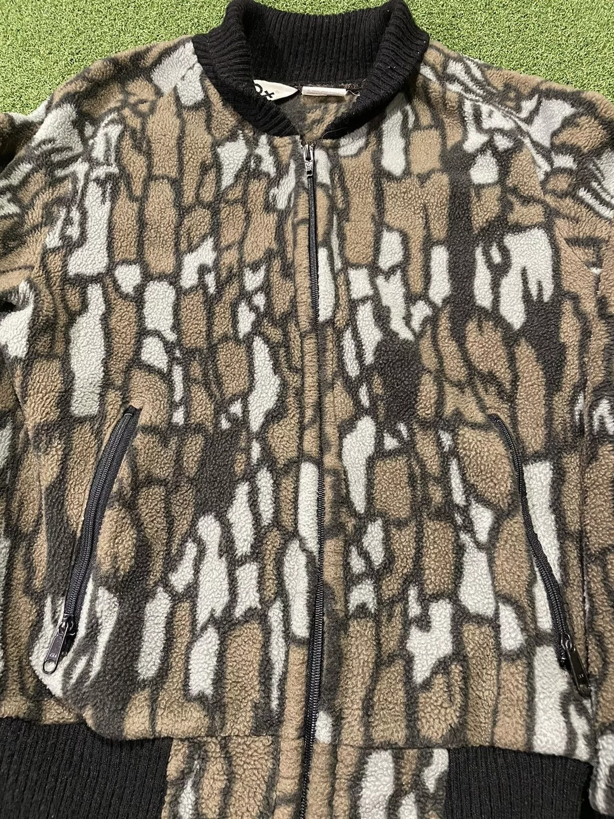 Vintage Bombers Vintage 10X Tree Camo High Pile Fleece Bomber Multi