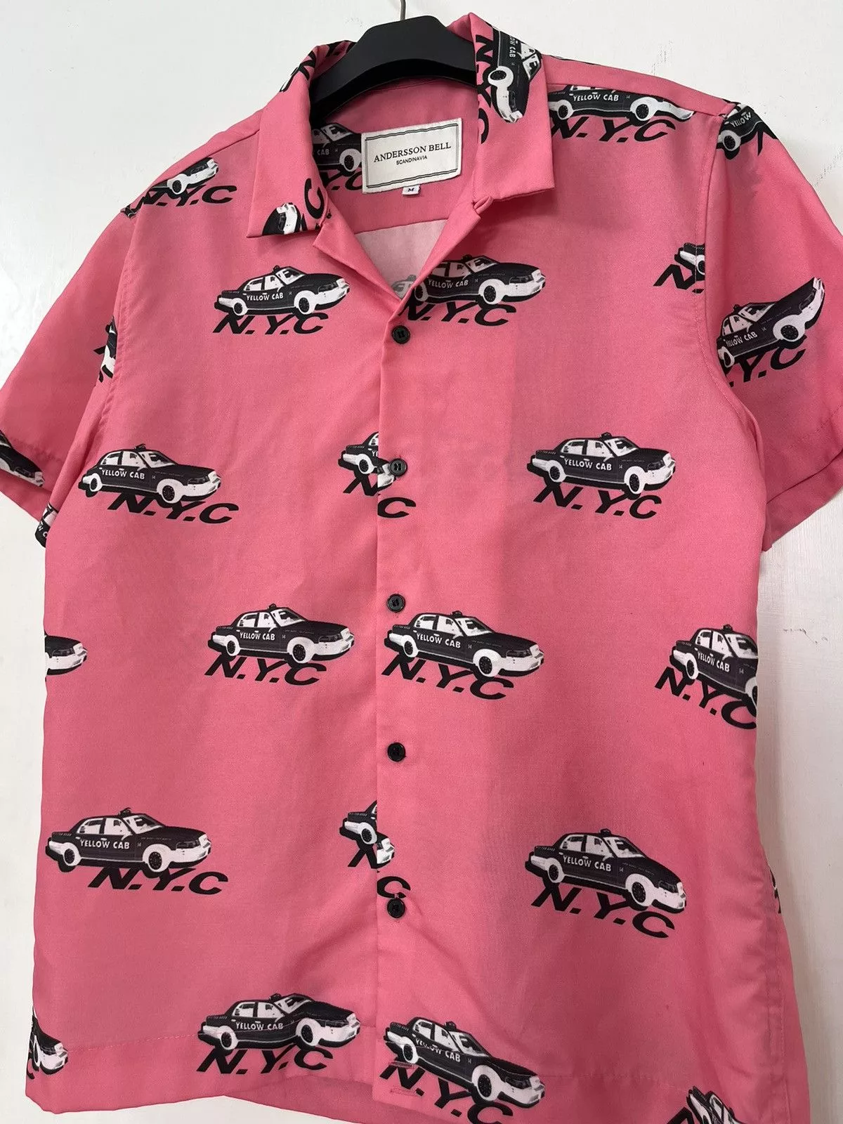 Andersson Bell Shirts Button Ups ANDERSSON BELL Scandinavia Shirts Yellow Cab N.Y.C Pink