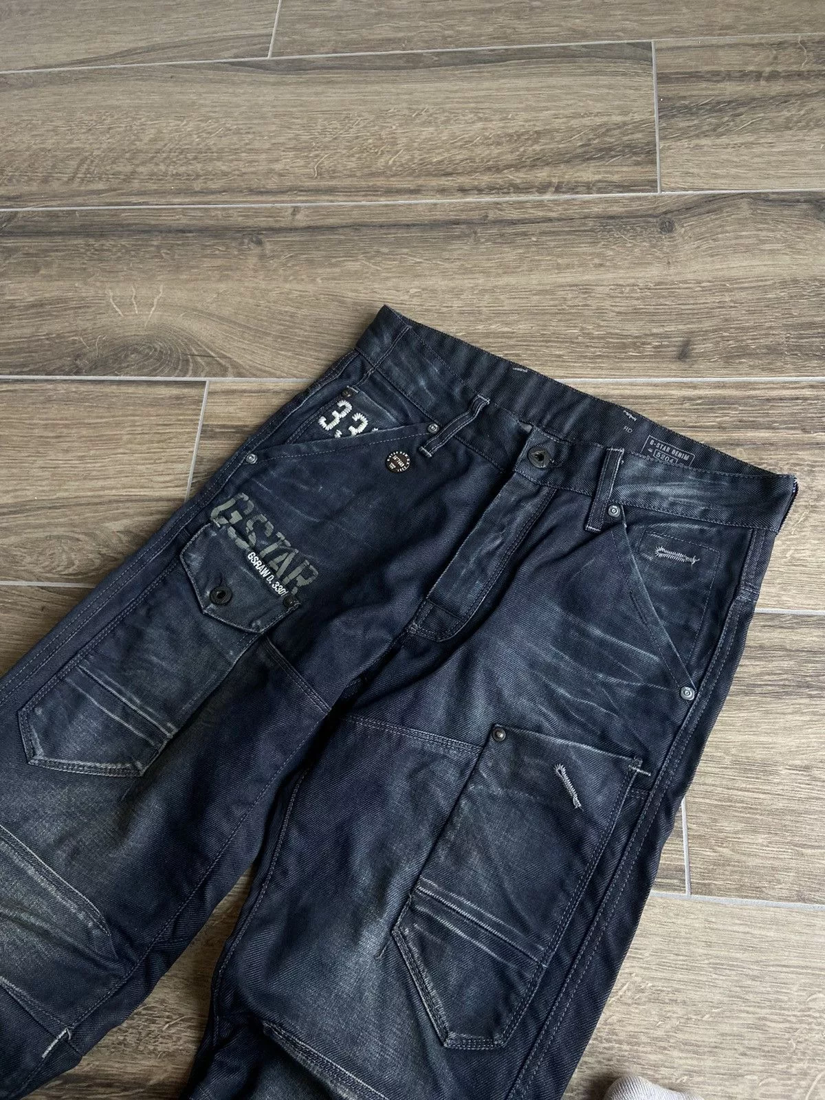 G-Star Denim G-Star × Vintage Vintage G star Raw denim cargo pants mens y2k Blue