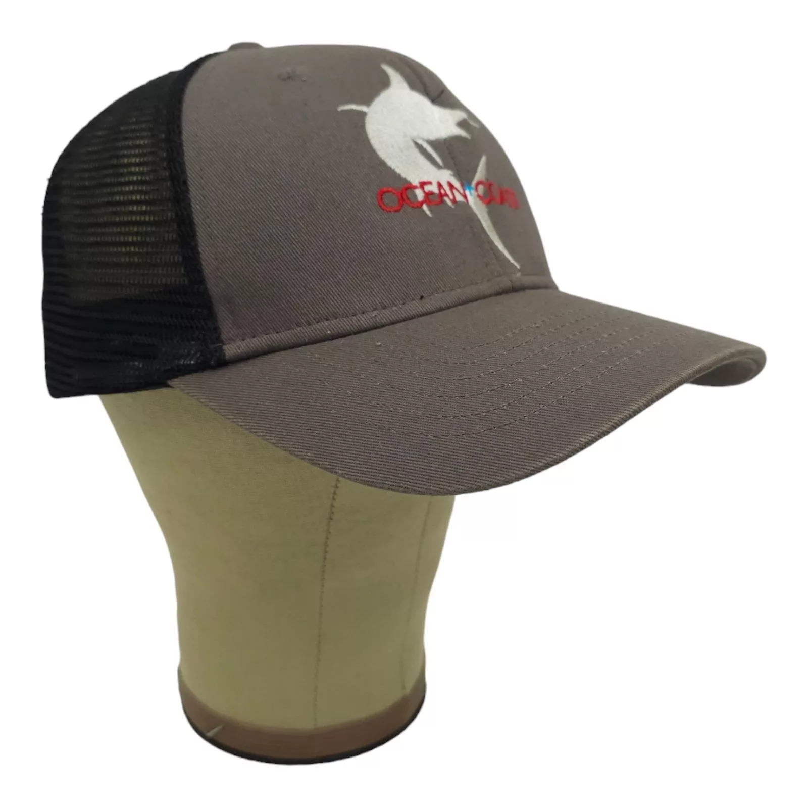 Other Hats Other Ocean Coast Embroidered Marlin Mesh Snapback Cap Trucker Gray