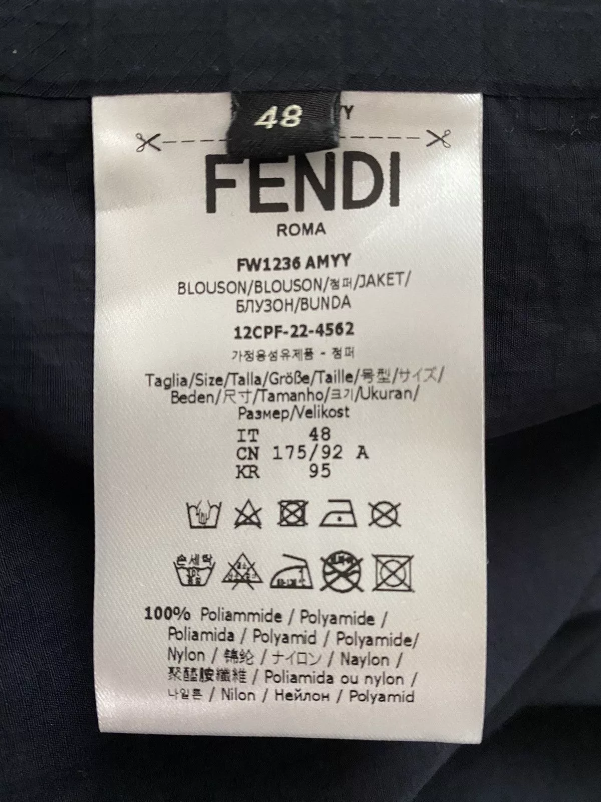 Fendi Light Jackets NEW Fendi Interlock light windbreaker shirt jacket Blue