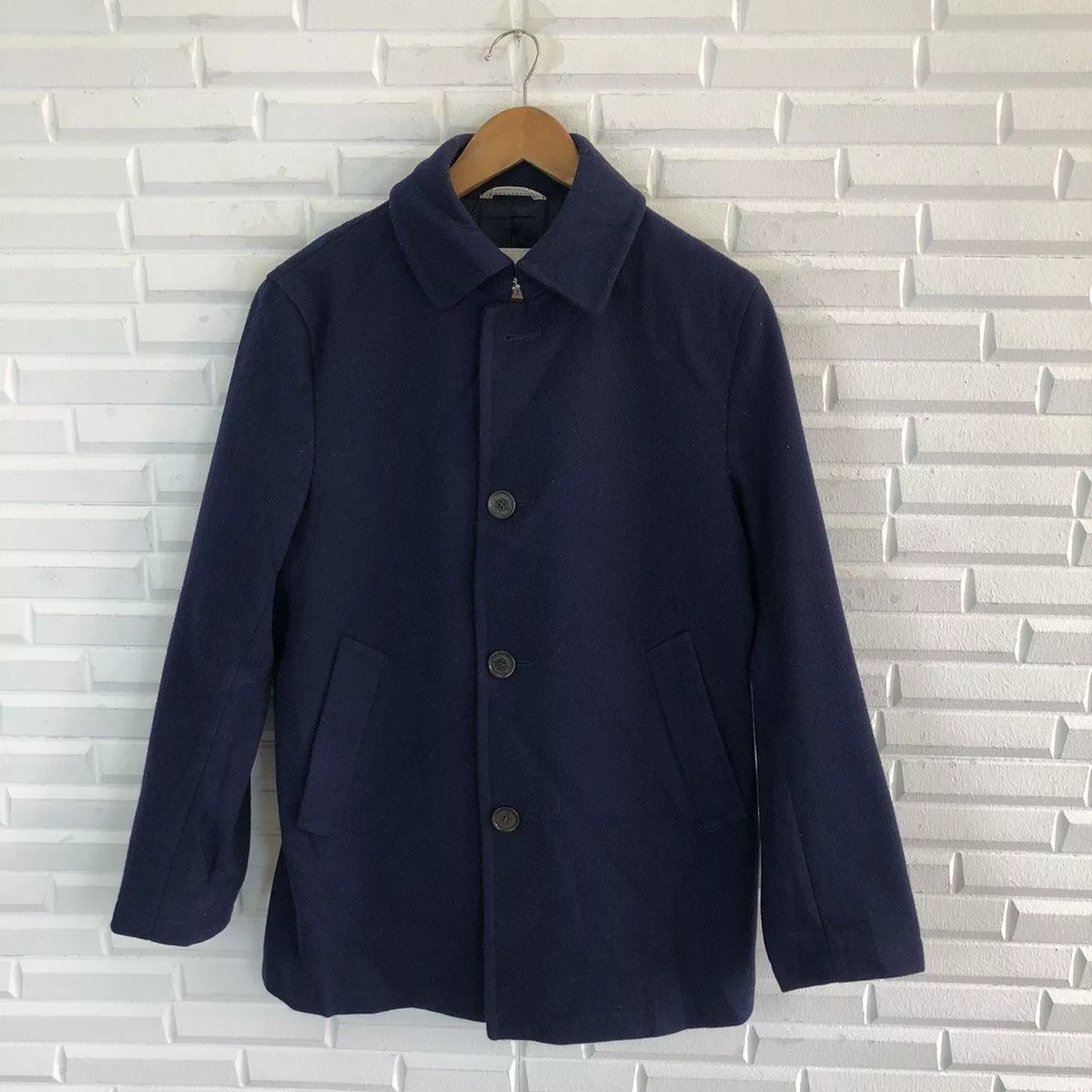 Mackintosh Heavy Coats MACKINTOSH PHILOSOPHY ADMIRAL MELTON WOOL JACKET Blue