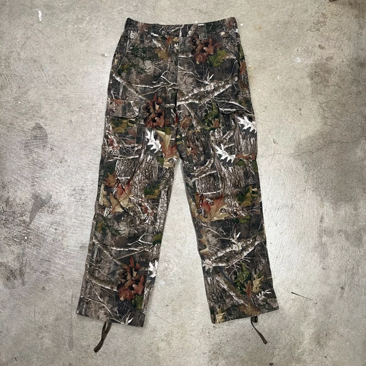 Redhead Casual Pants Redhead × Vintage Camo Cargo Pants Redhead Medium Adjustable Waist Multi Streetwear