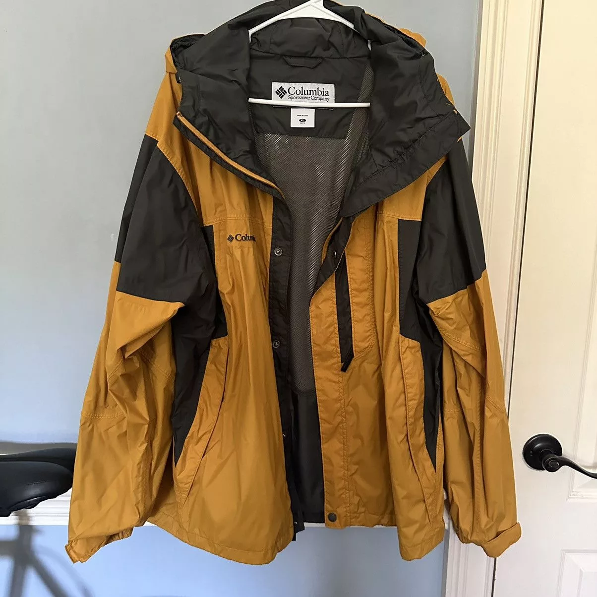 Columbia Raincoats Columbia × Vintage Columbia Rain jacket Size (XL)Yellow