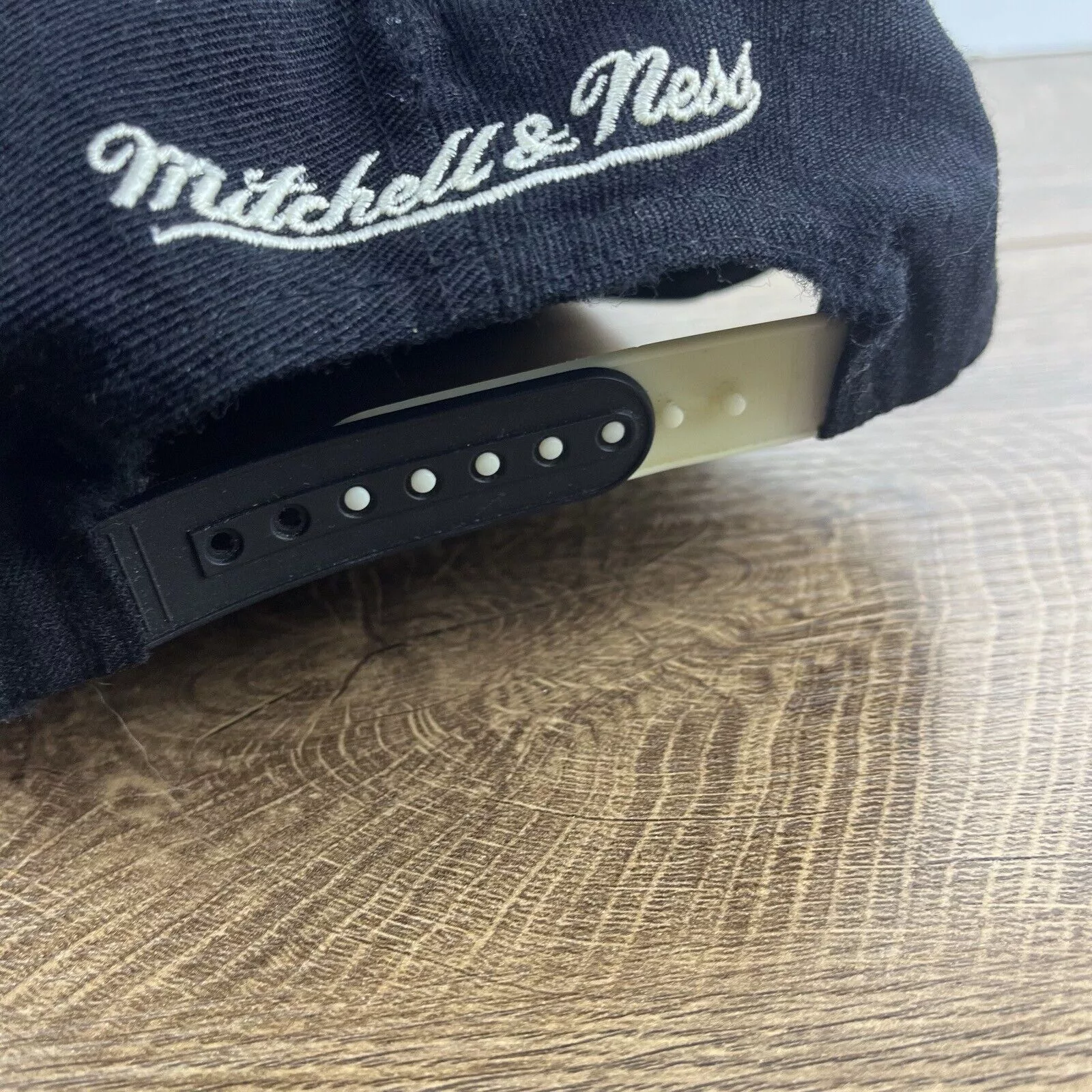 Mitchell & Ness Hats Brooklyn Nets Snapback Hat Black Mitchell & Ness Adjustable
