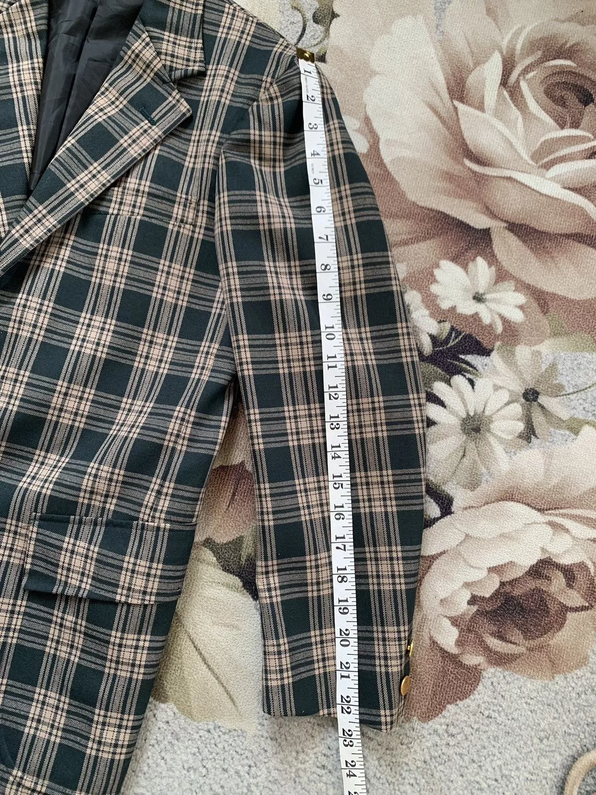 Van Light Jackets Van × Vans Nice Checkered Wool Van Jacket Green