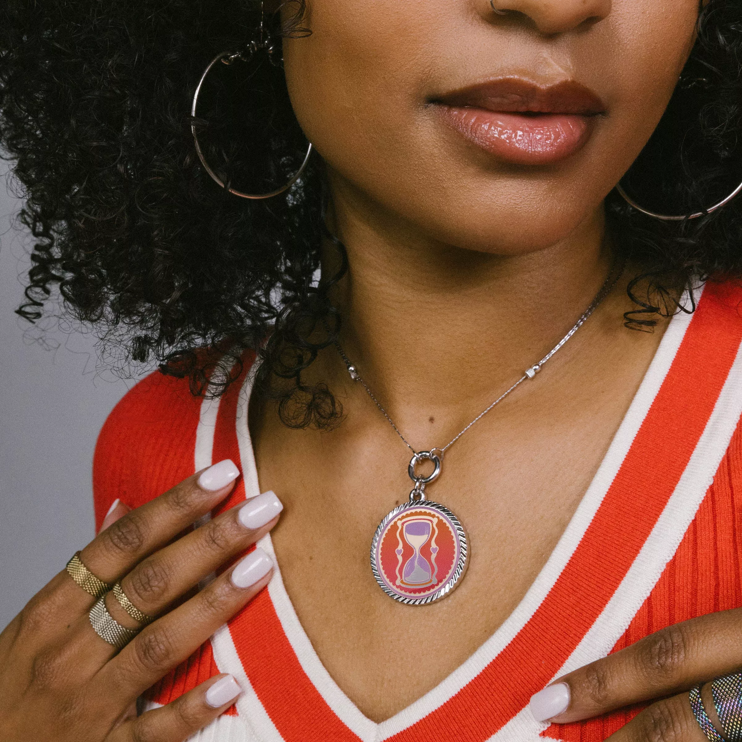 Time’s On Your Side Hourglass Charm