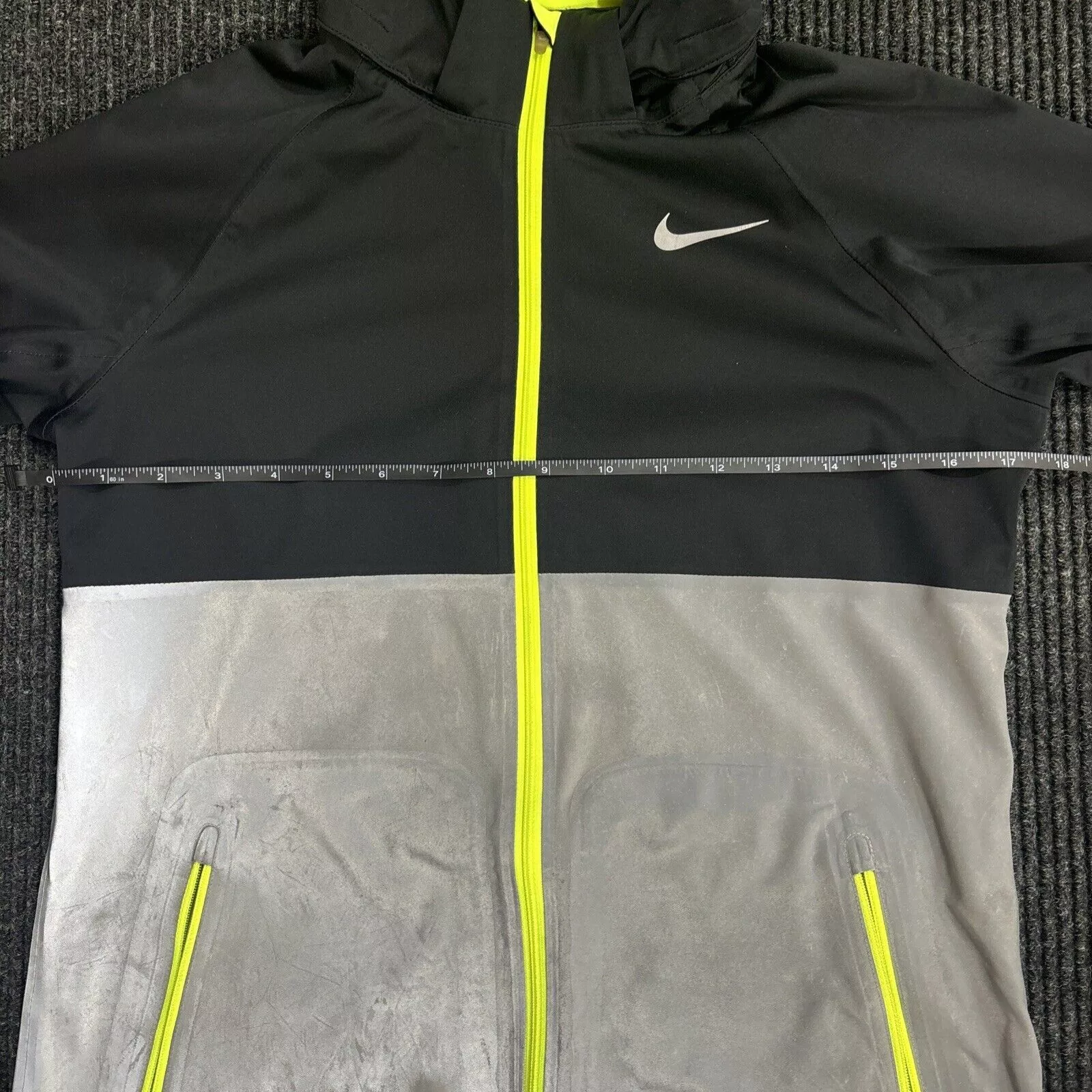 Nike Jackets Nike Jacket Size S Shield Flash Reflective Windbreaker Gray