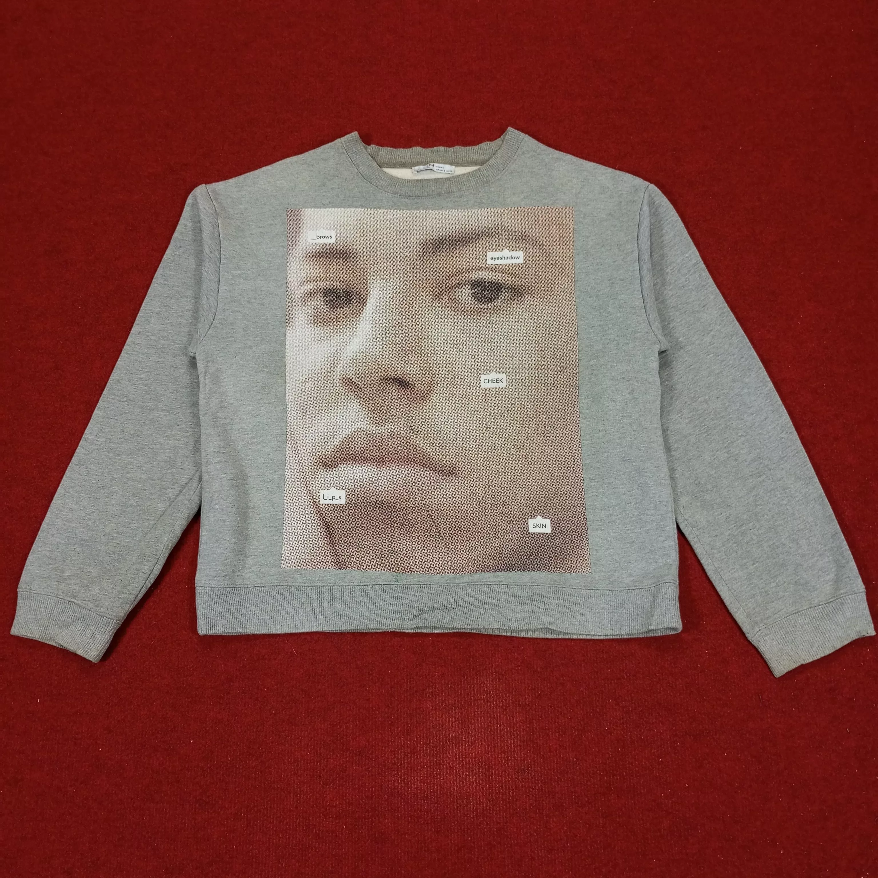 Zara Sweatshirts Zara Streetwear Style Sweatshirt Gray