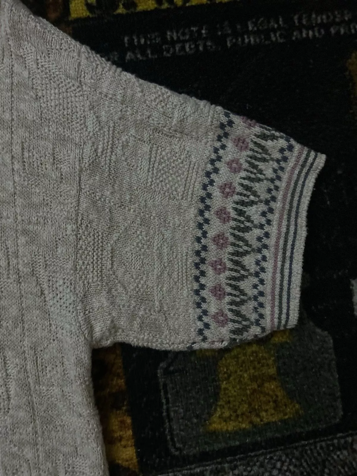 Vintage Polos Vintage Knitted Polo Beige