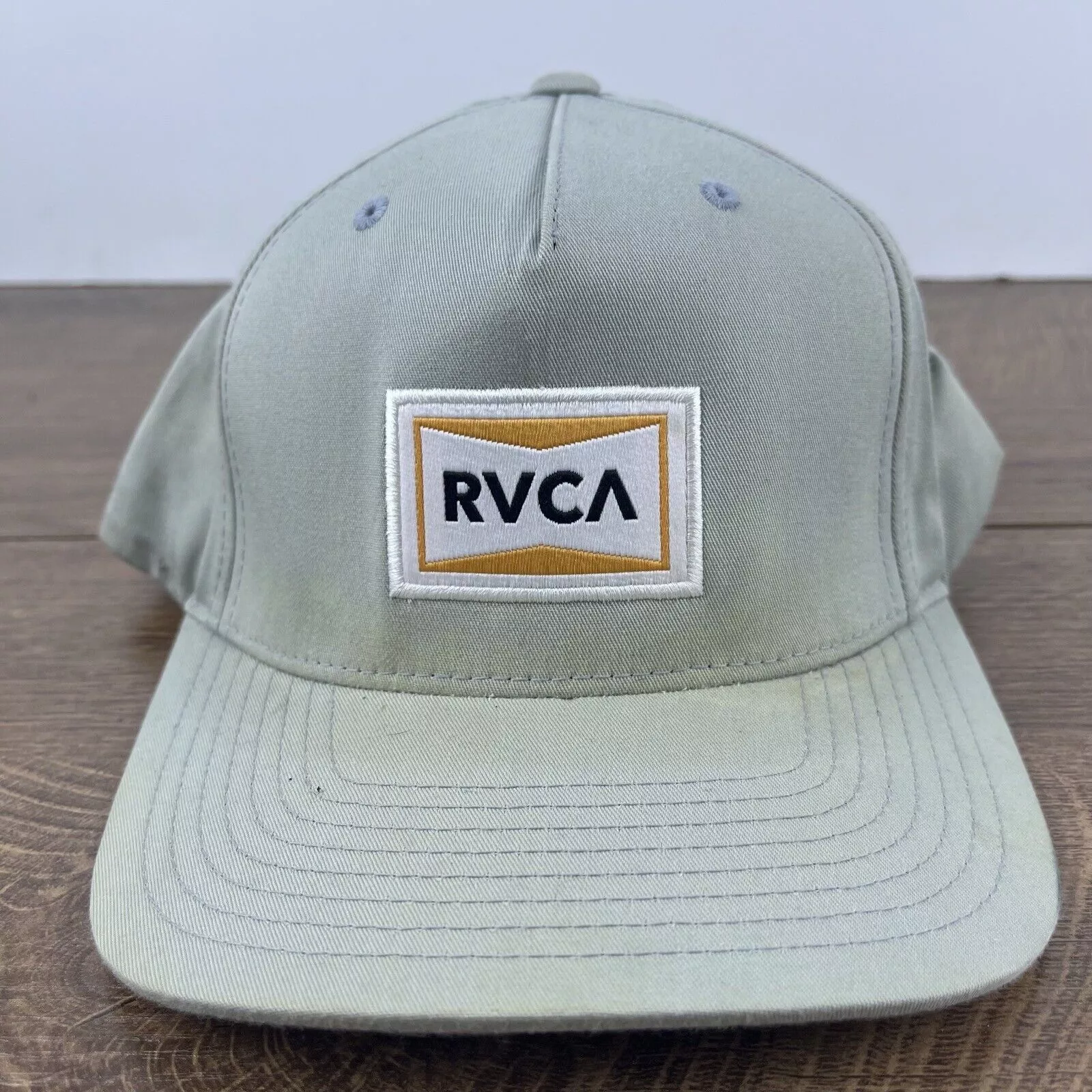 RVCA Hats RVCA Snapback Hat RVCA Snapback Gray Hat Adjustable Hat Gray
