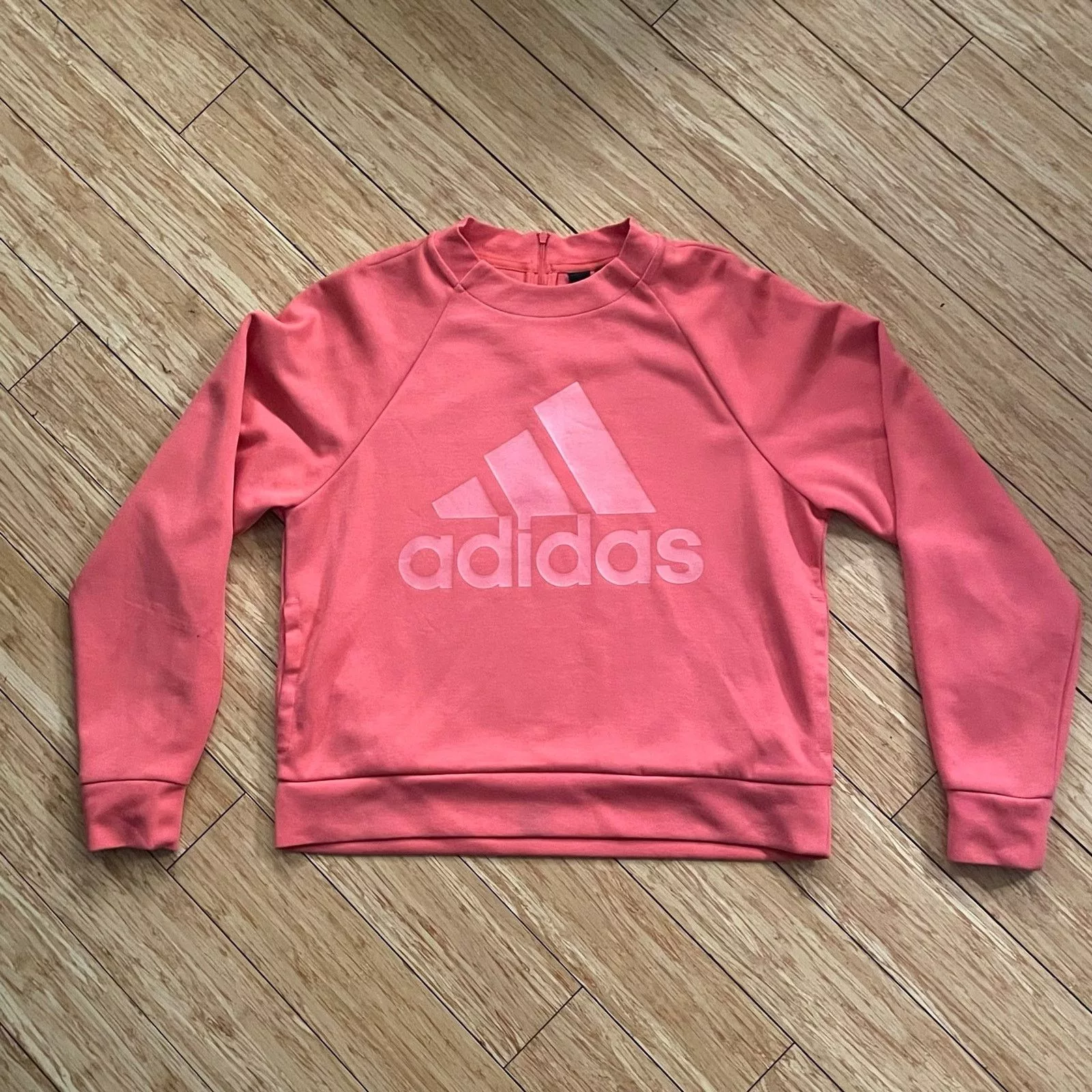 Adidas Sweatshirts Adidas Prism Pink Pullover Sweatshirt Sweater gym workout
