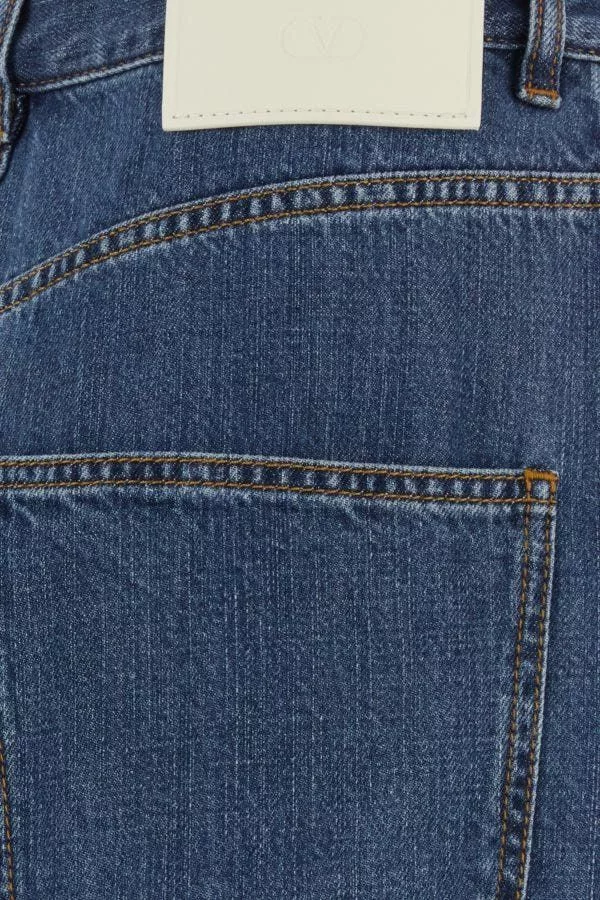 Valentino Jeans Valentino Denim Wide-Leg Jeans Multi