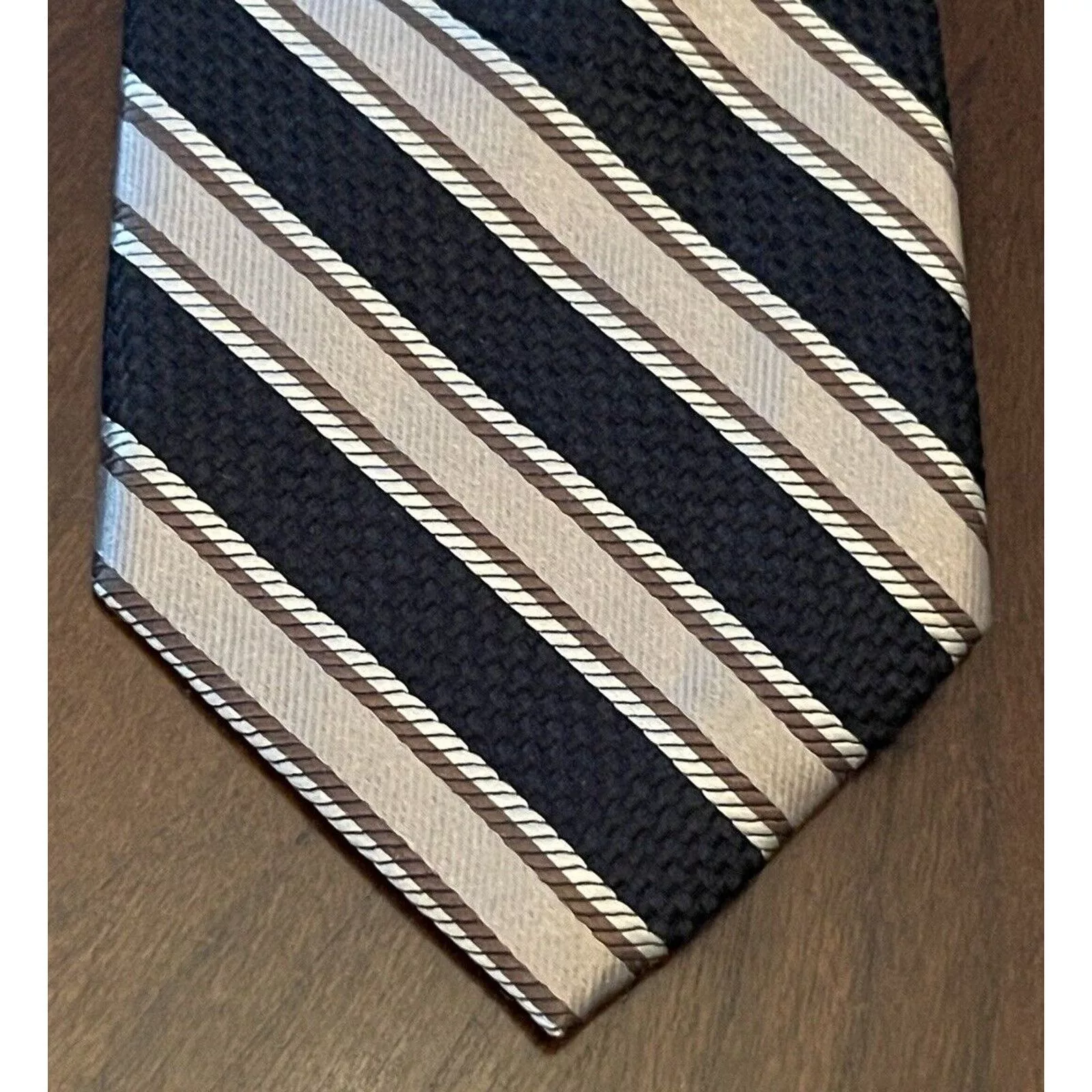 Joseph Abboud Ties Pocketsquares Joseph Abboud Black Tan 100% Silk Men’s In China Multi