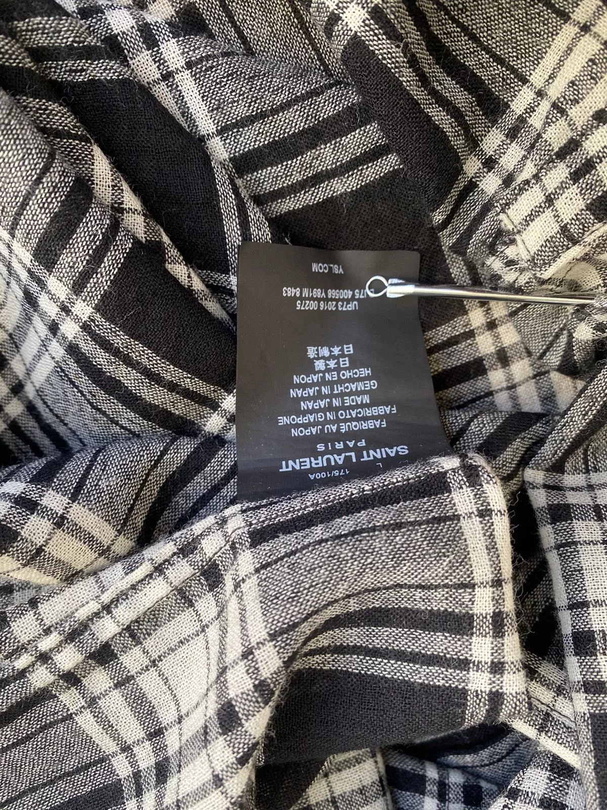 Saint Laurent Paris Shirts Button Ups Saint Laurent Paris Wool Shirt Multi