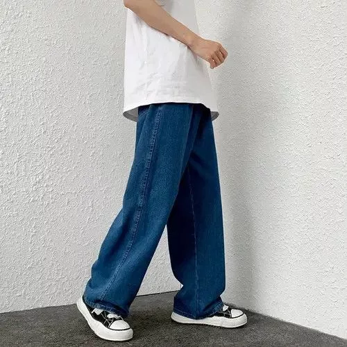 Jean Denim Jean × Vintage Streetwear Style Baggy Jeans Blue