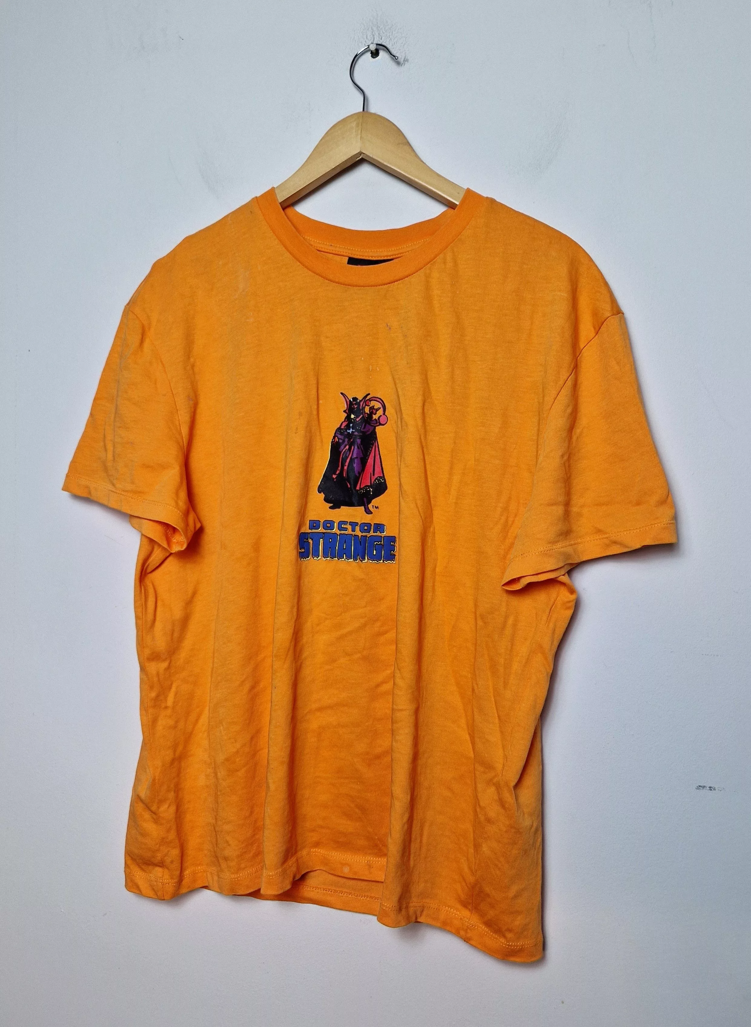 Marvel Comics Short Sleeve T Shirts Marvel Comics × Vintage Marvel Comics Doctor Strange tee Orange