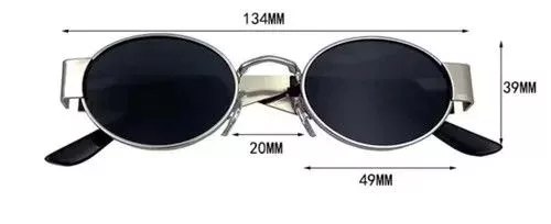 Designer Sunglasses Designer × Vintage Vintage round frame sunglasses Black Streetwear
