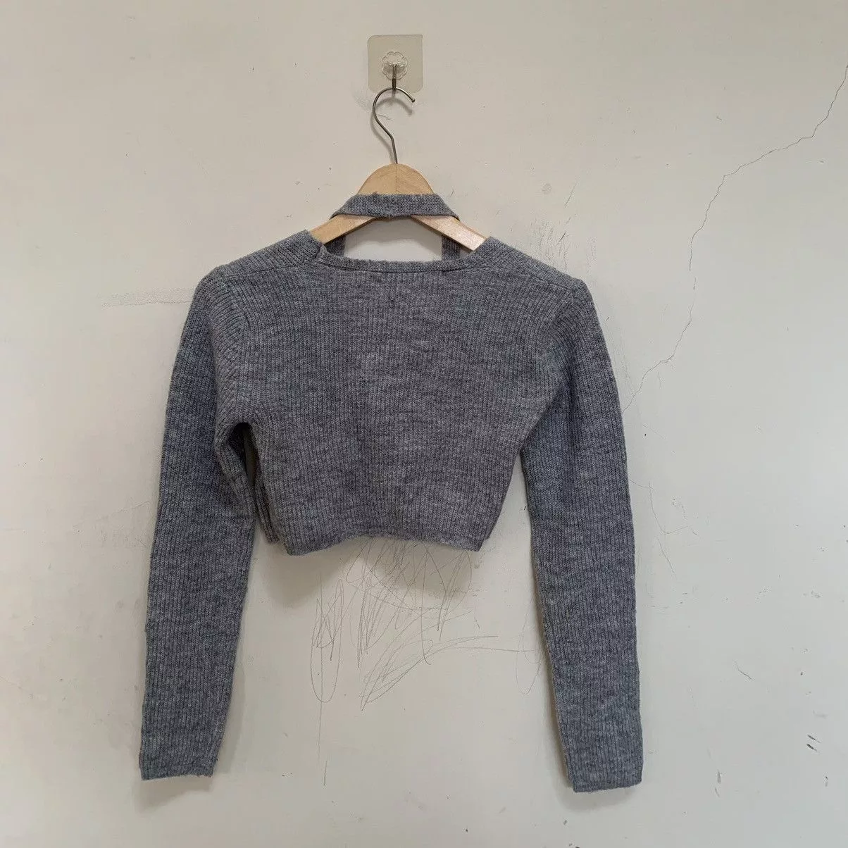 Alexander Wang Crop Tops Alexander Wang Twin Set Grey Cardigans Gray