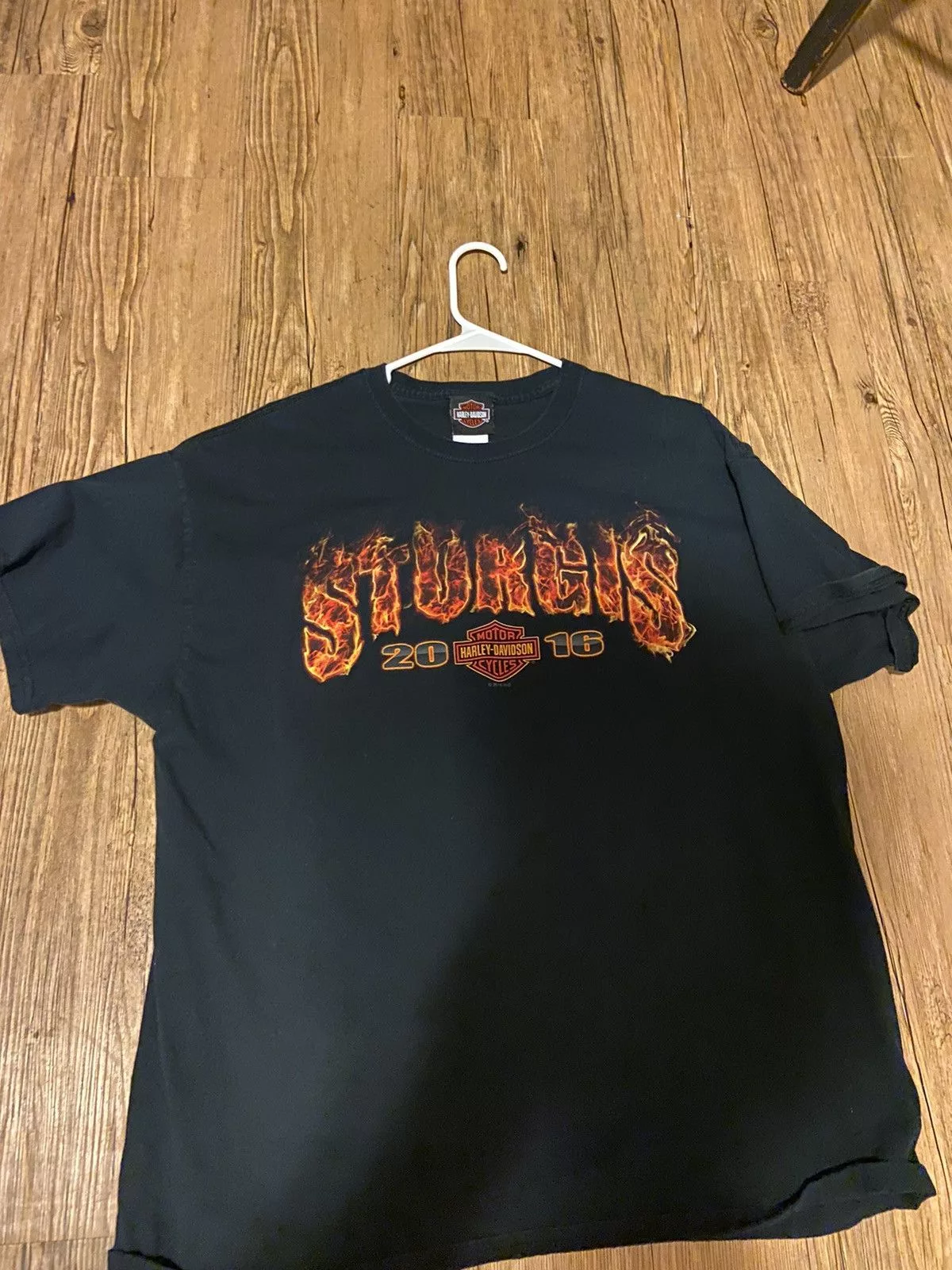 Harley Davidson Short Sleeve T Shirts Harley Davidson Harley sturgis tee Black Streetwear