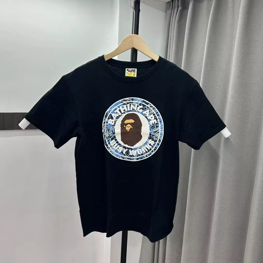 Bape Short Sleeve T Shirts Bape BUSY WORKS TEE Black