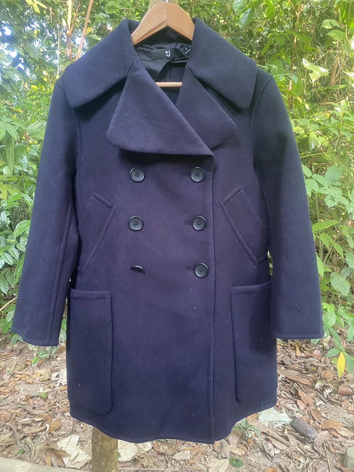 Jil Sander Light Jackets Jil Sander × Uniqlo JILL SENDER X UNIQLO WOLL TRENCH COAT Blue