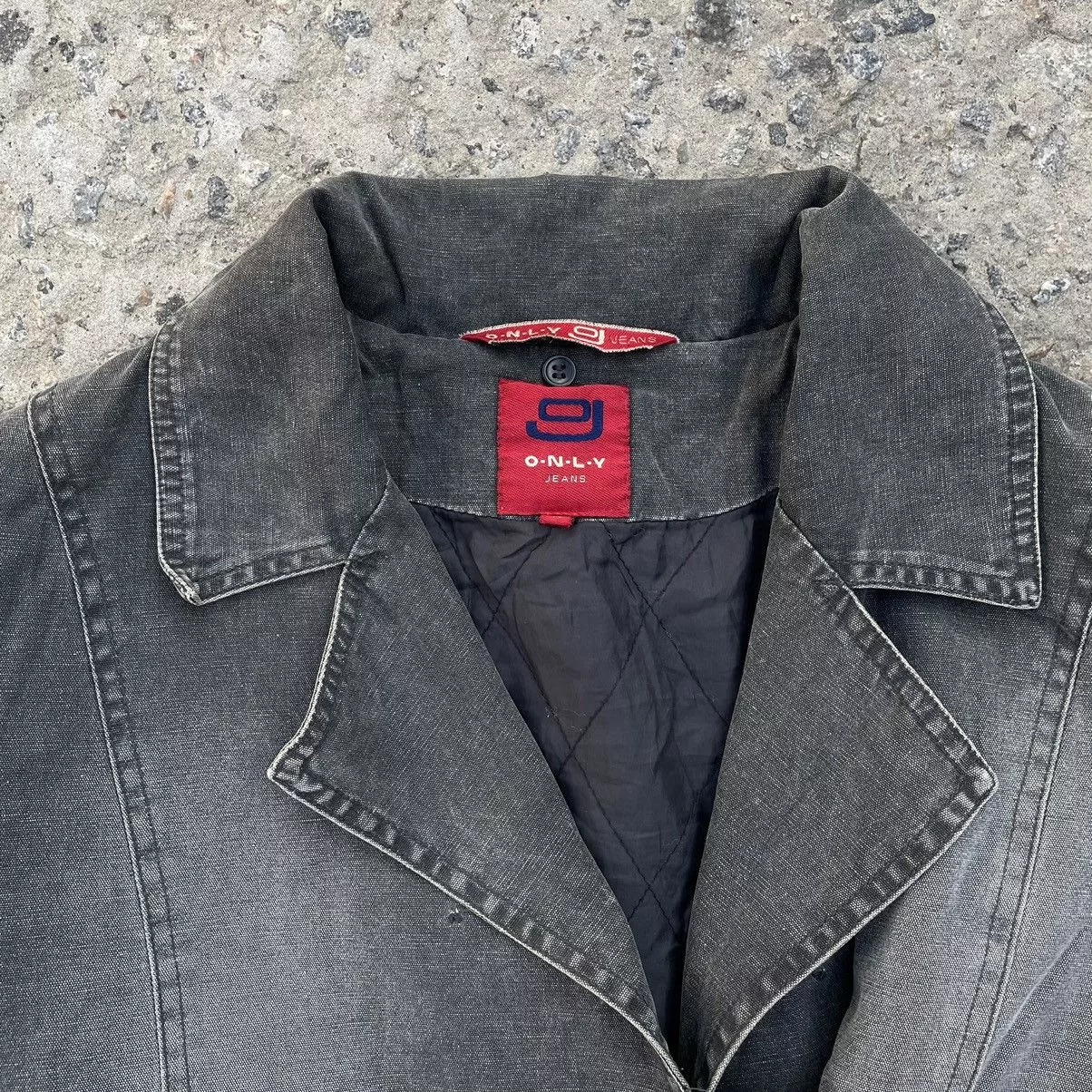 Japanese Brand Denim Jackets Japanese Brand × Vintage Vintage Jeans Light Jacket Grunge Japanese Style Y2K 90s Gray Streetwear
