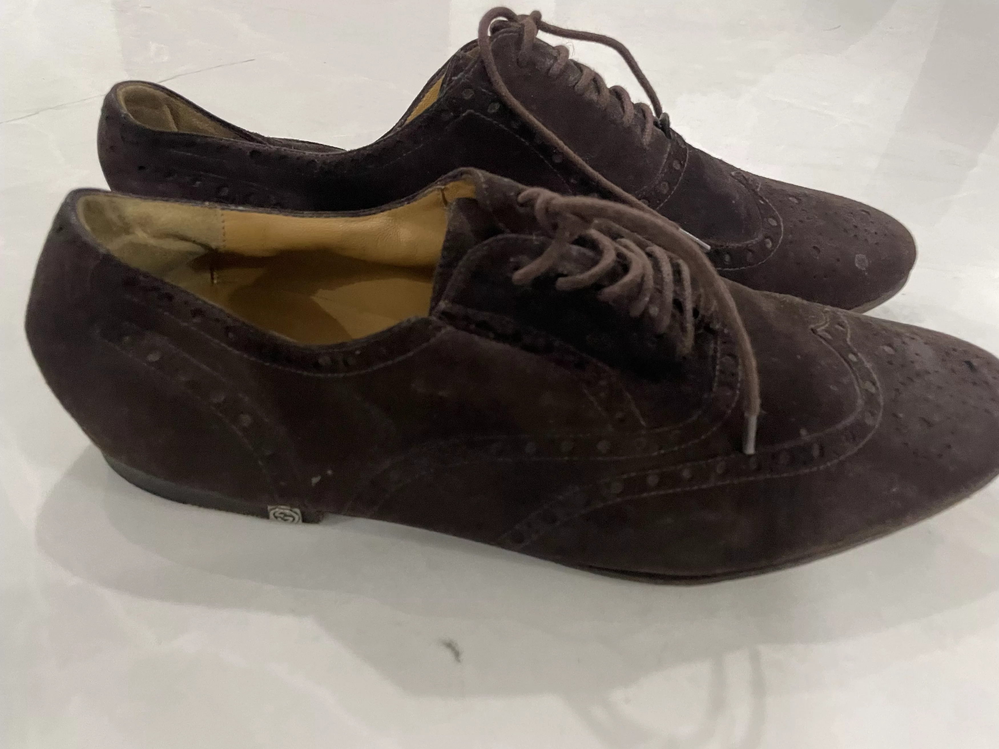 Gucci Formal Shoes Gucci suede shoes Brown