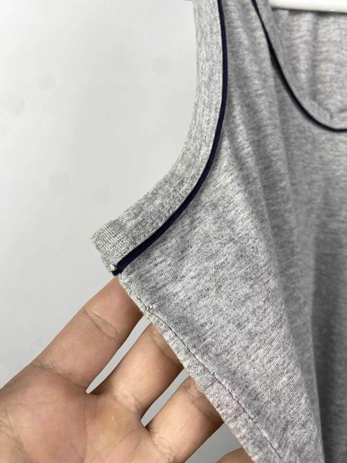 Nike Tank Tops Sleeveless Nike × Vintage Vintage Y2k Nike Swoosh Tank Top Gray Streetwear