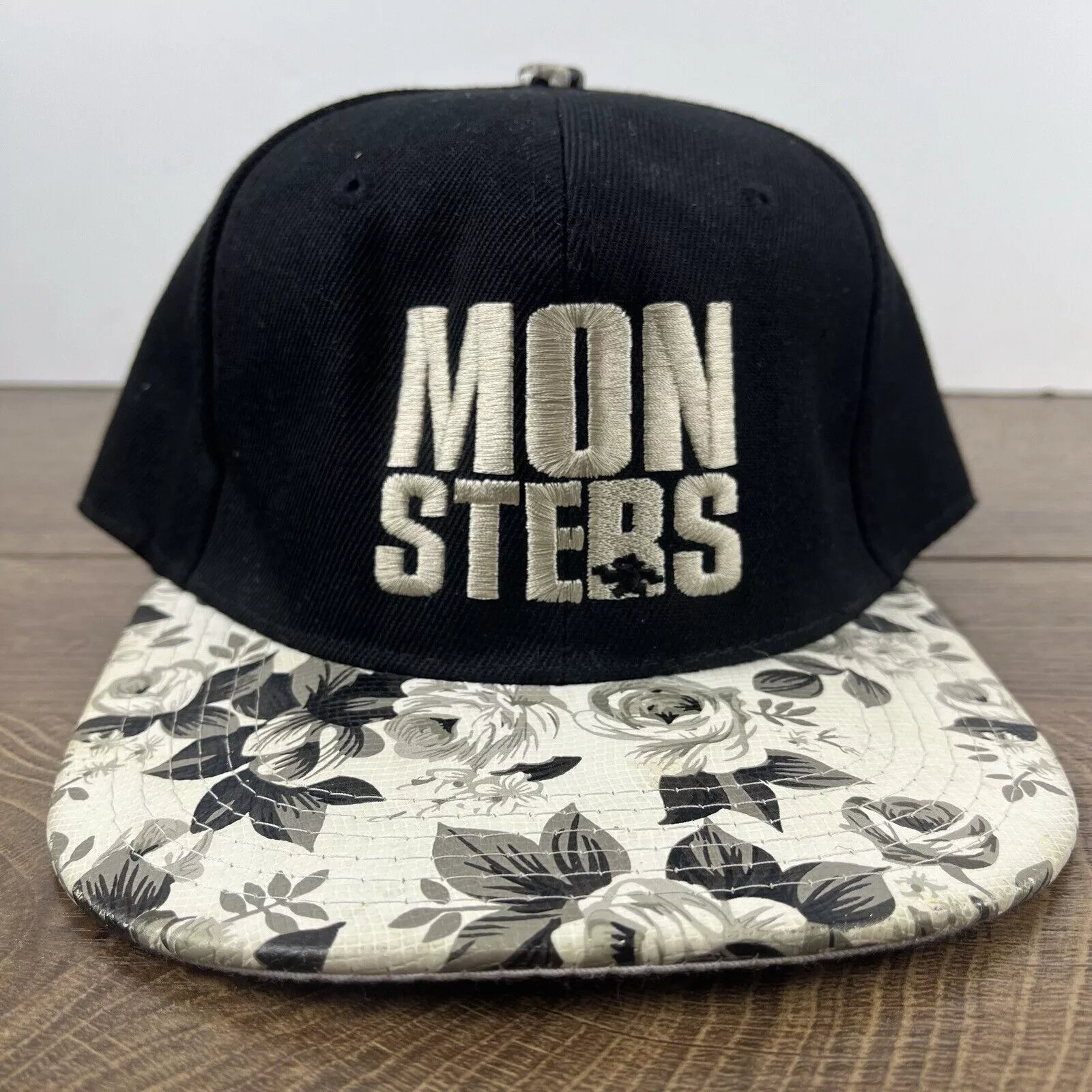 Other Hats Other Monsters Hat Monsters Snapback Hat Black Hat Adjustable Blac