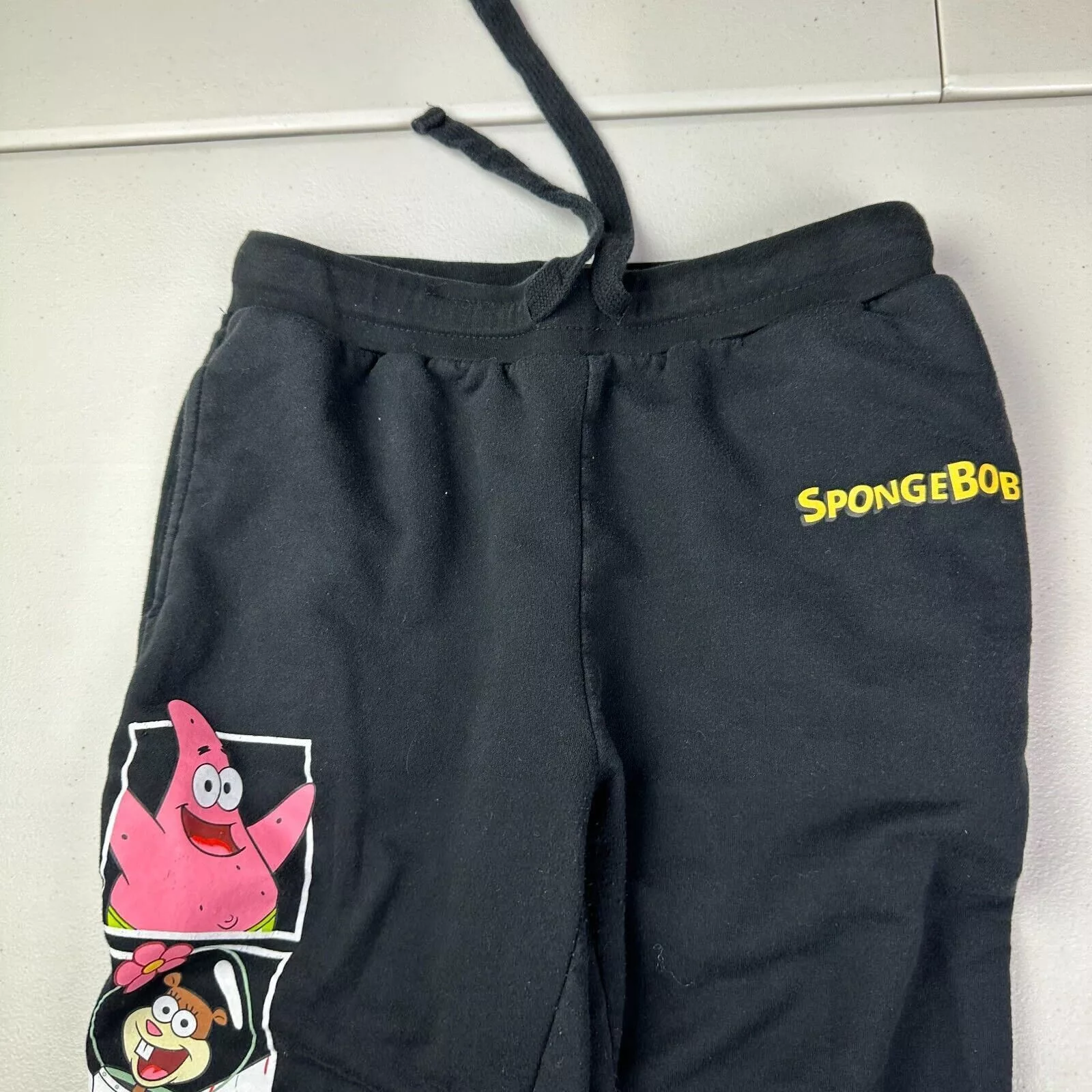 Nickelodeon Joggers Nickelodeon Spongebob Squarepants Jogging SweatPants Size M 7-9 Black