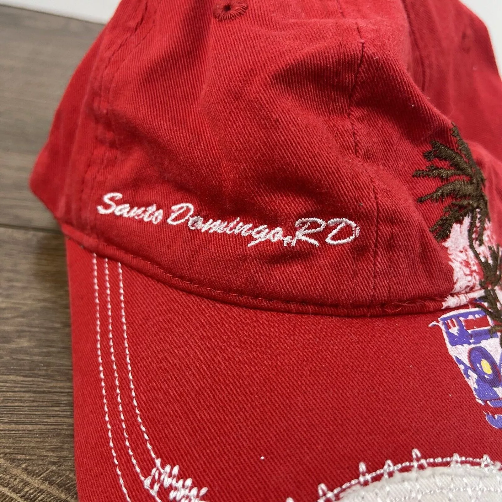 Other Hats Other Santo Domingo RD Hat Red Adjustable Hat Red Adult Size Hat