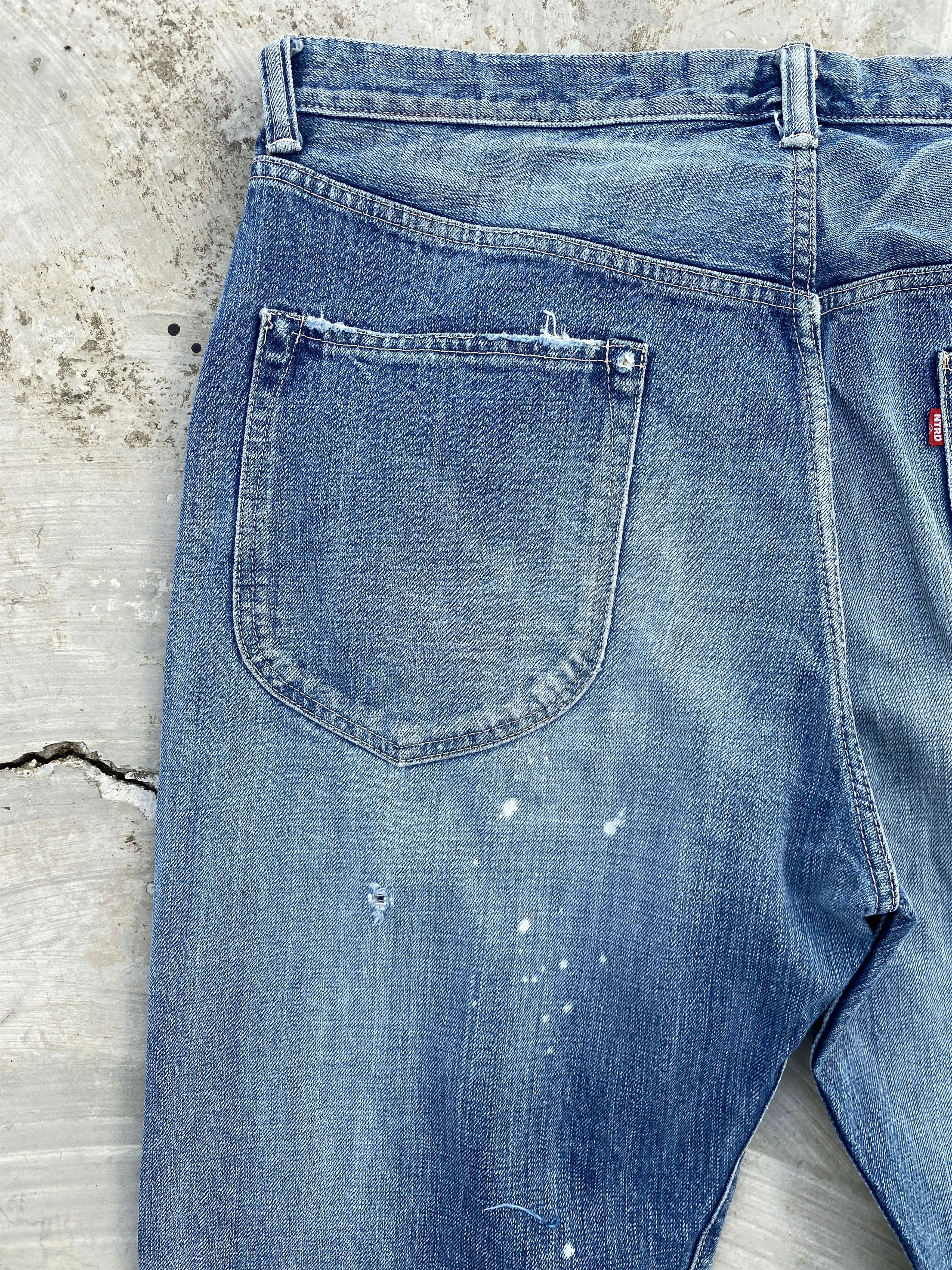 Japanese Brand Denim Japanese Brand × Nitraid Nitraid Underground Inc Distressed Jeans Purple