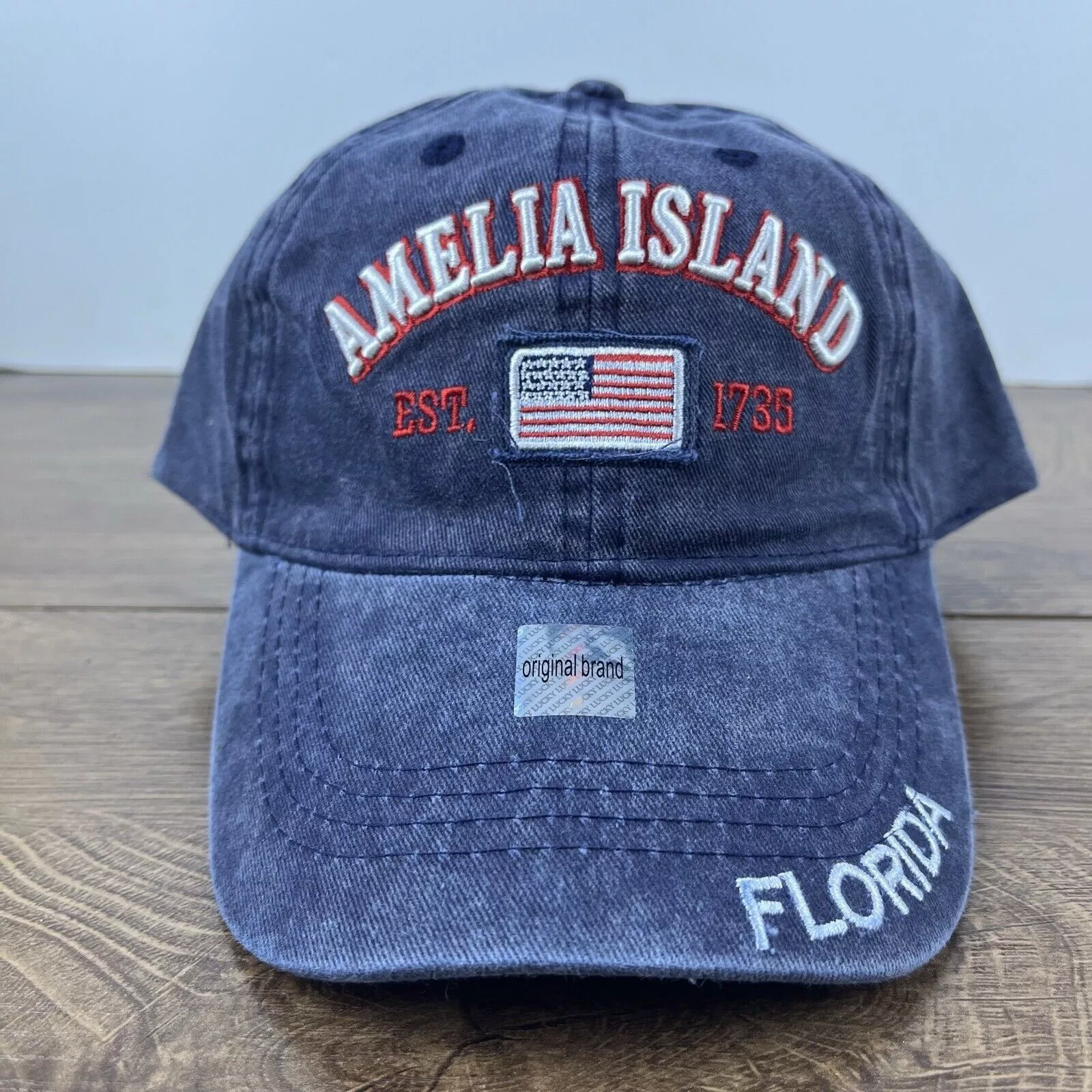 Other Hats Other Amelia Island Florida Hat Amelia Island Blue Hat Adjustable