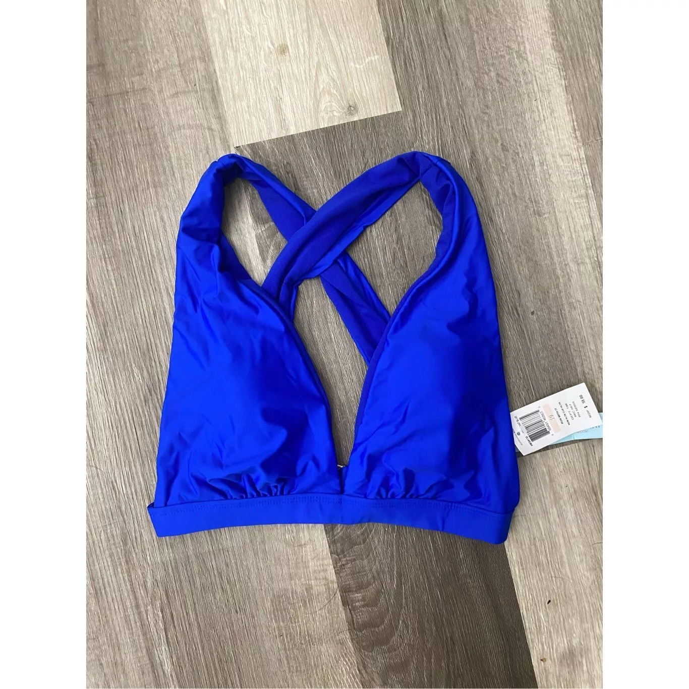 Other Crop Tops Other Antonio Melani NWT Blue Bikini Halter “Run With It” Top Swim